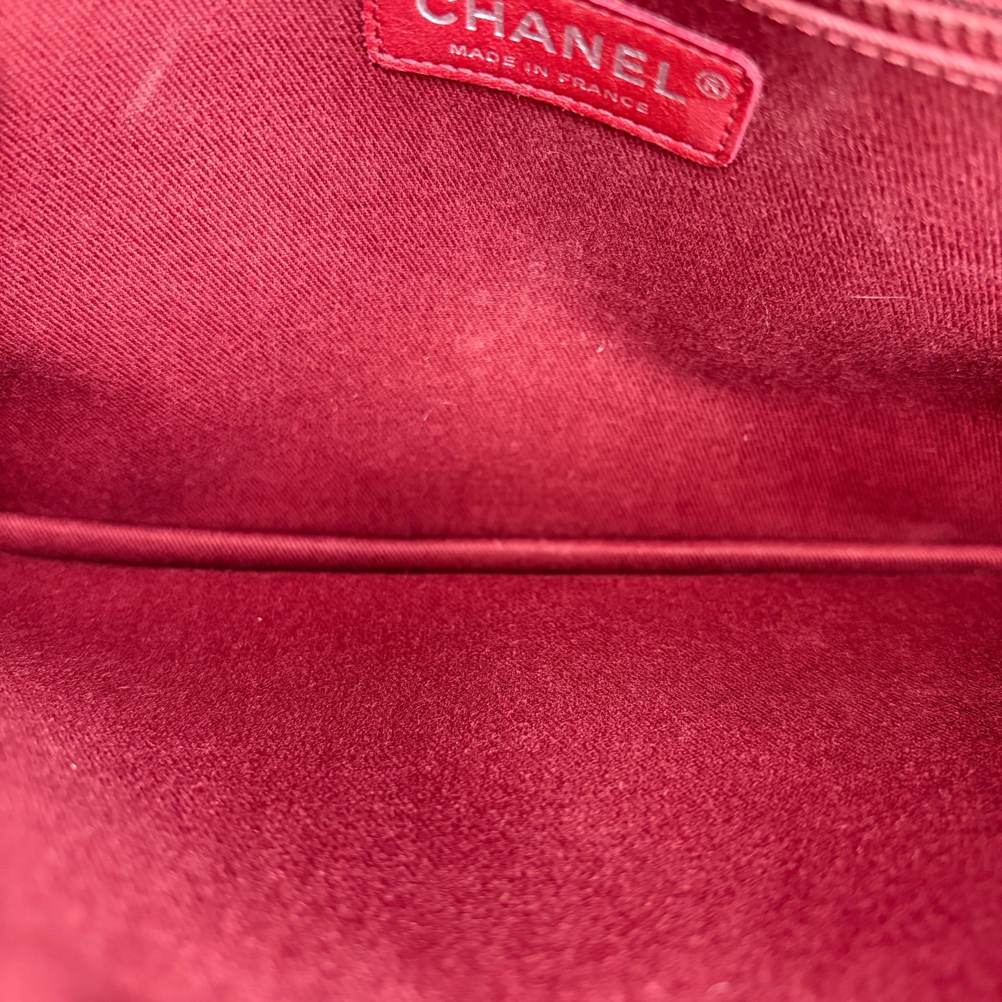 Chanel - Classic Flap Accordion Bag - Caviar leather - Red - (medium)
