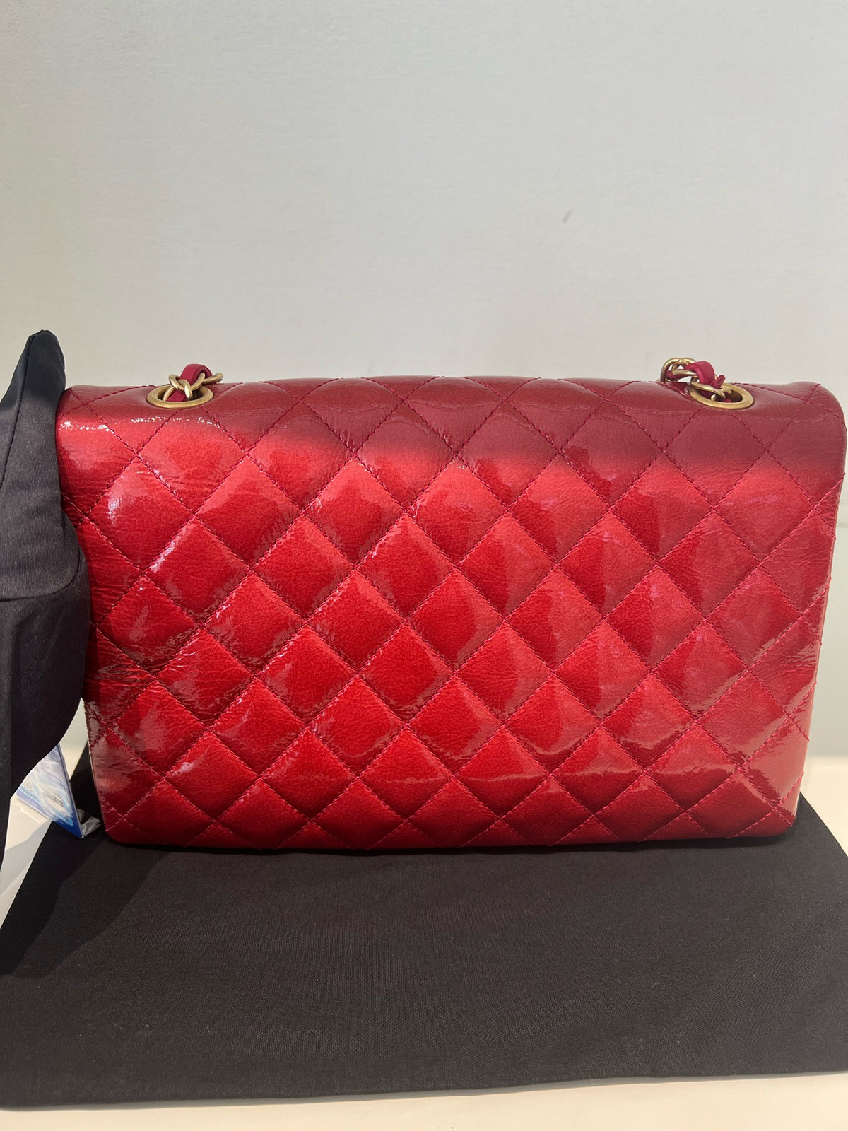 Chanel - Classic Flap Accordion - Patent leather - Red - (medium)