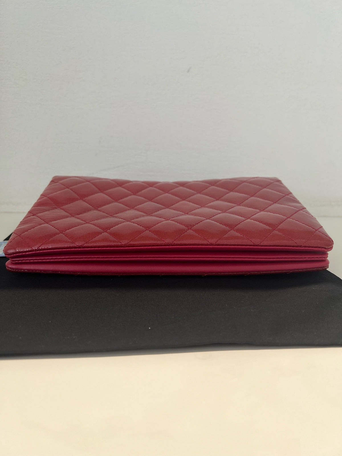 Chanel - Classic Flap Accordion - Patent leather - Red - (medium)