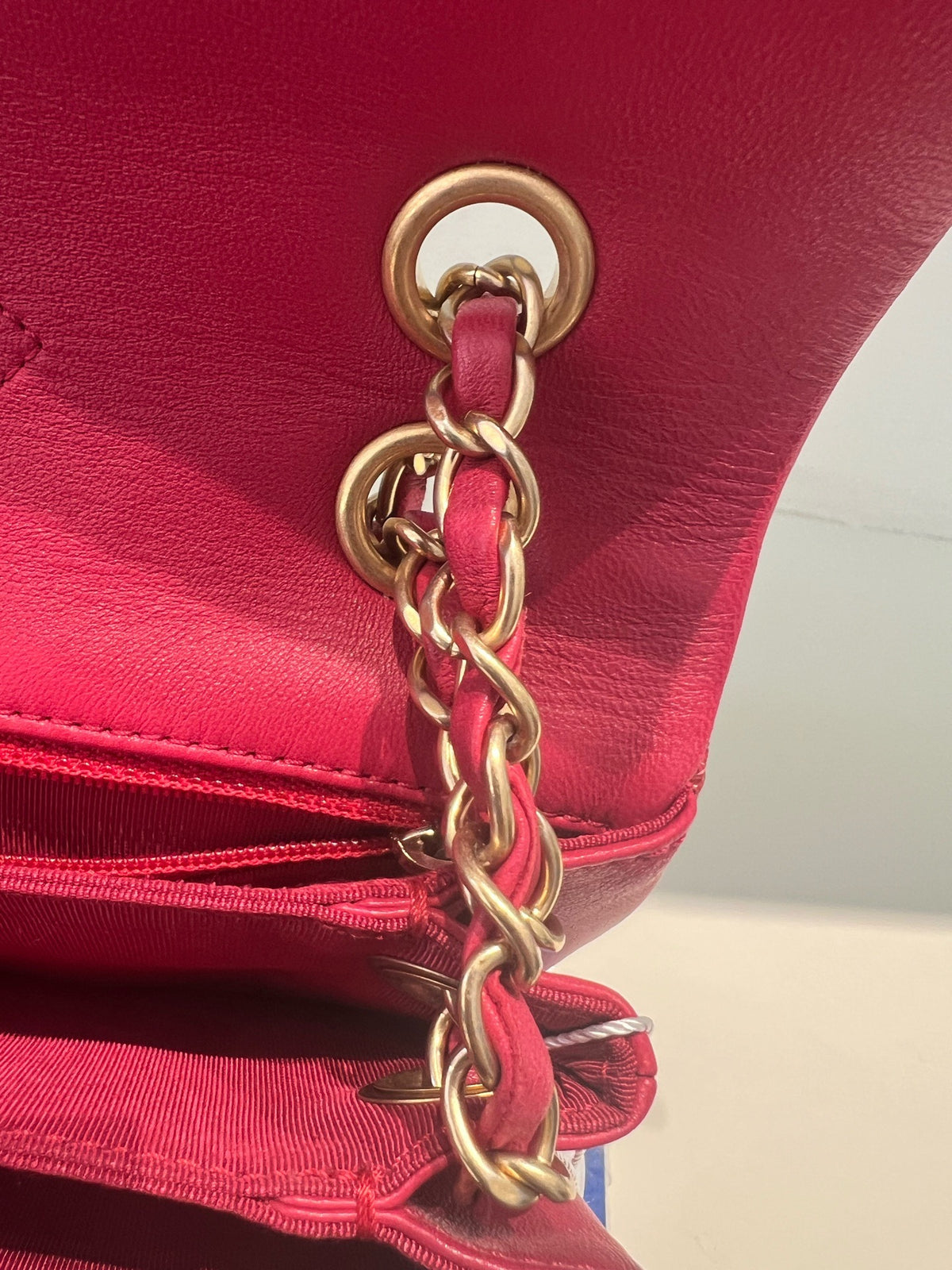 Chanel - Classic Flap Accordion - Patent leather - Red - (medium)
