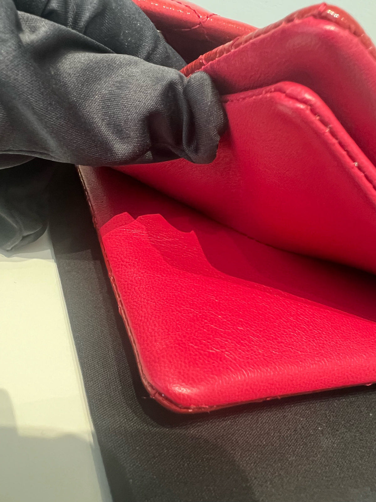 Chanel - Classic Flap Accordion - Patent leather - Red - (medium)