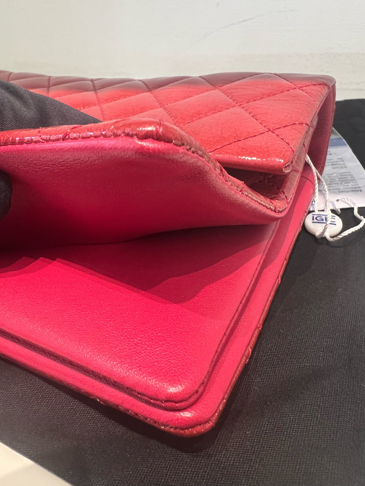 Chanel - Classic Flap Accordion - Patent leather - Red - (medium)