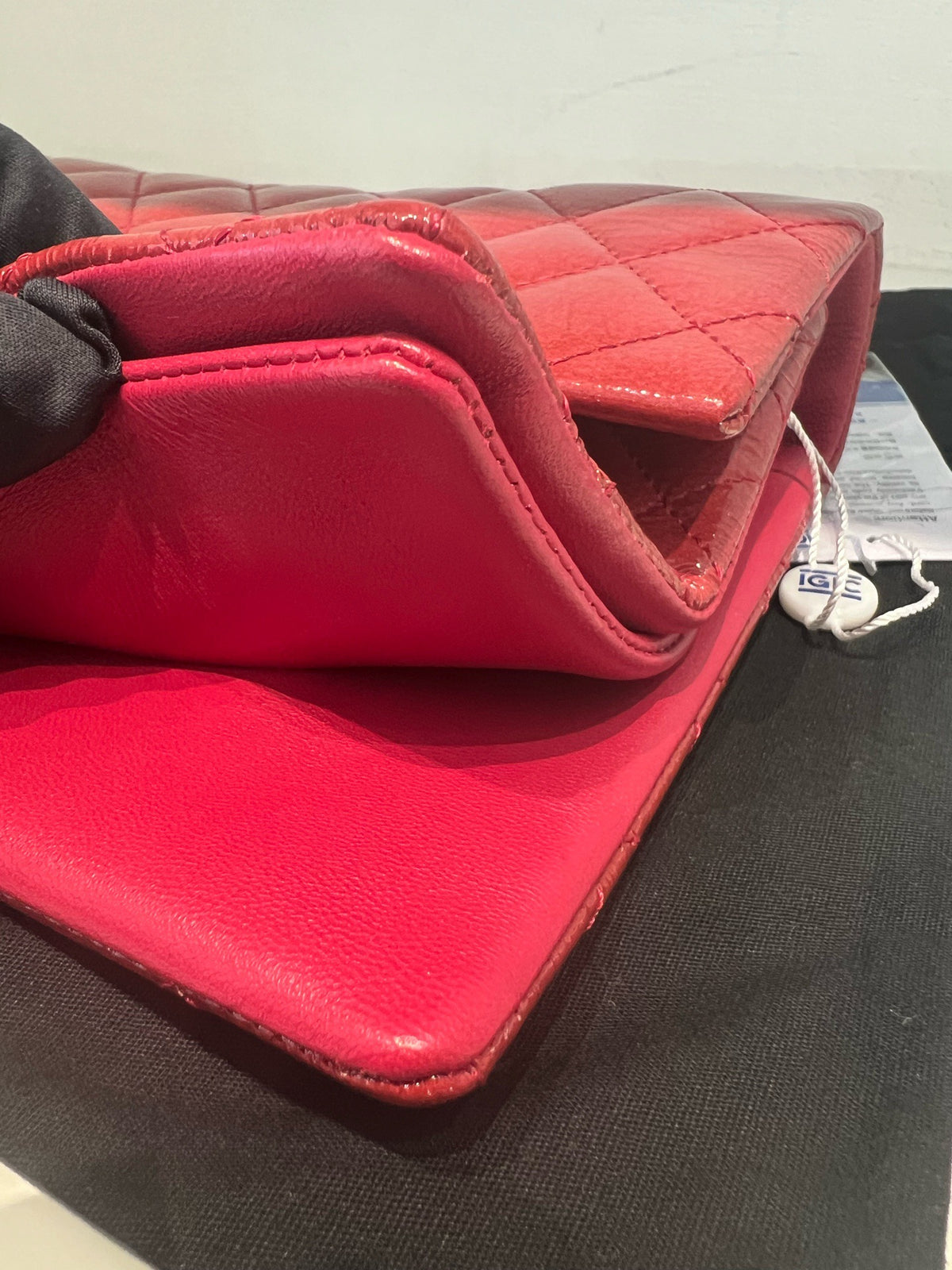 Chanel - Classic Flap Accordion - Patent leather - Red - (medium)