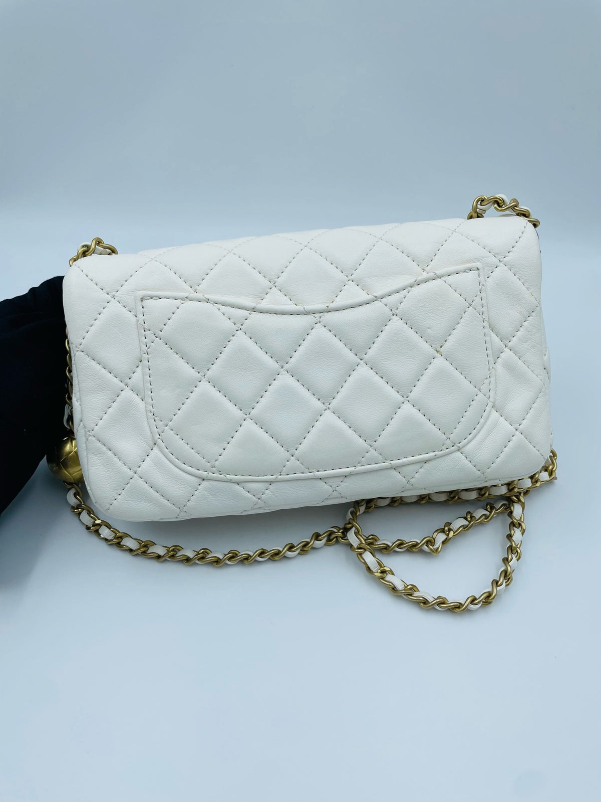 Chanel - Classic Flap Big Mini - Leather - White - (mini)