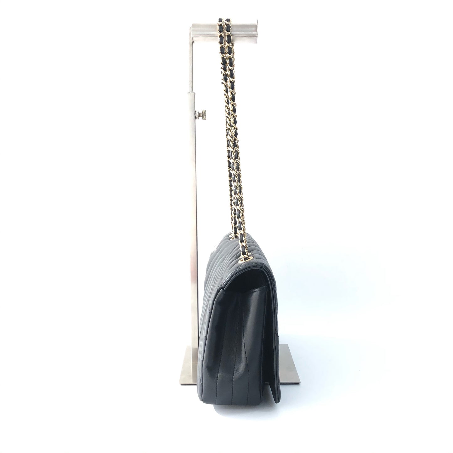 Chanel - Classic Flap - Calfskin - Black - (Medium)