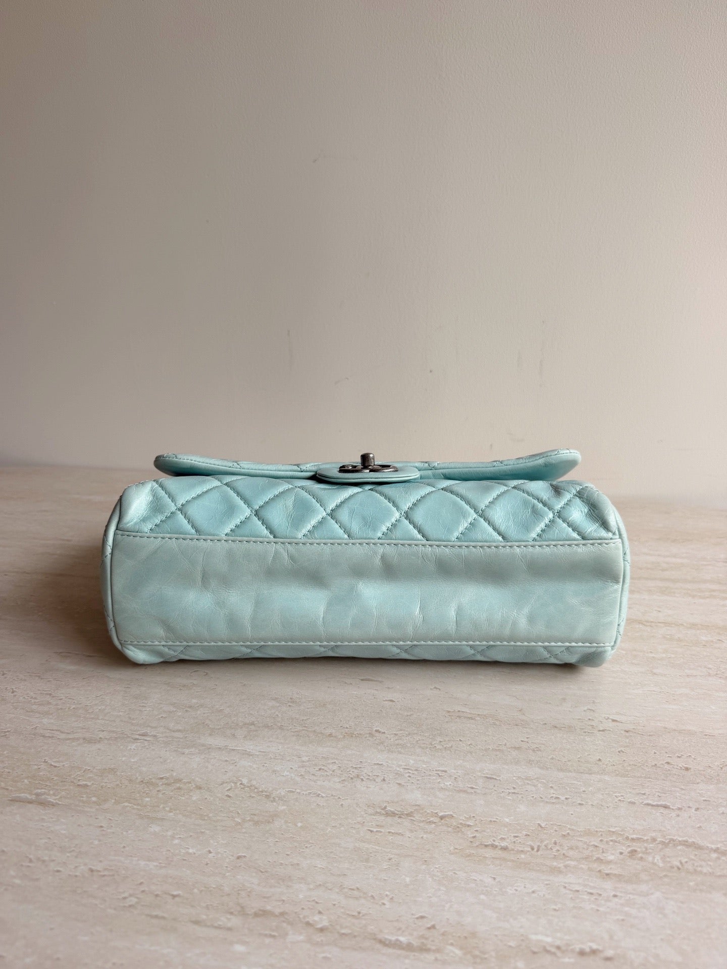 Chanel - Classic Flap - Calfskin - Blue - (medium)