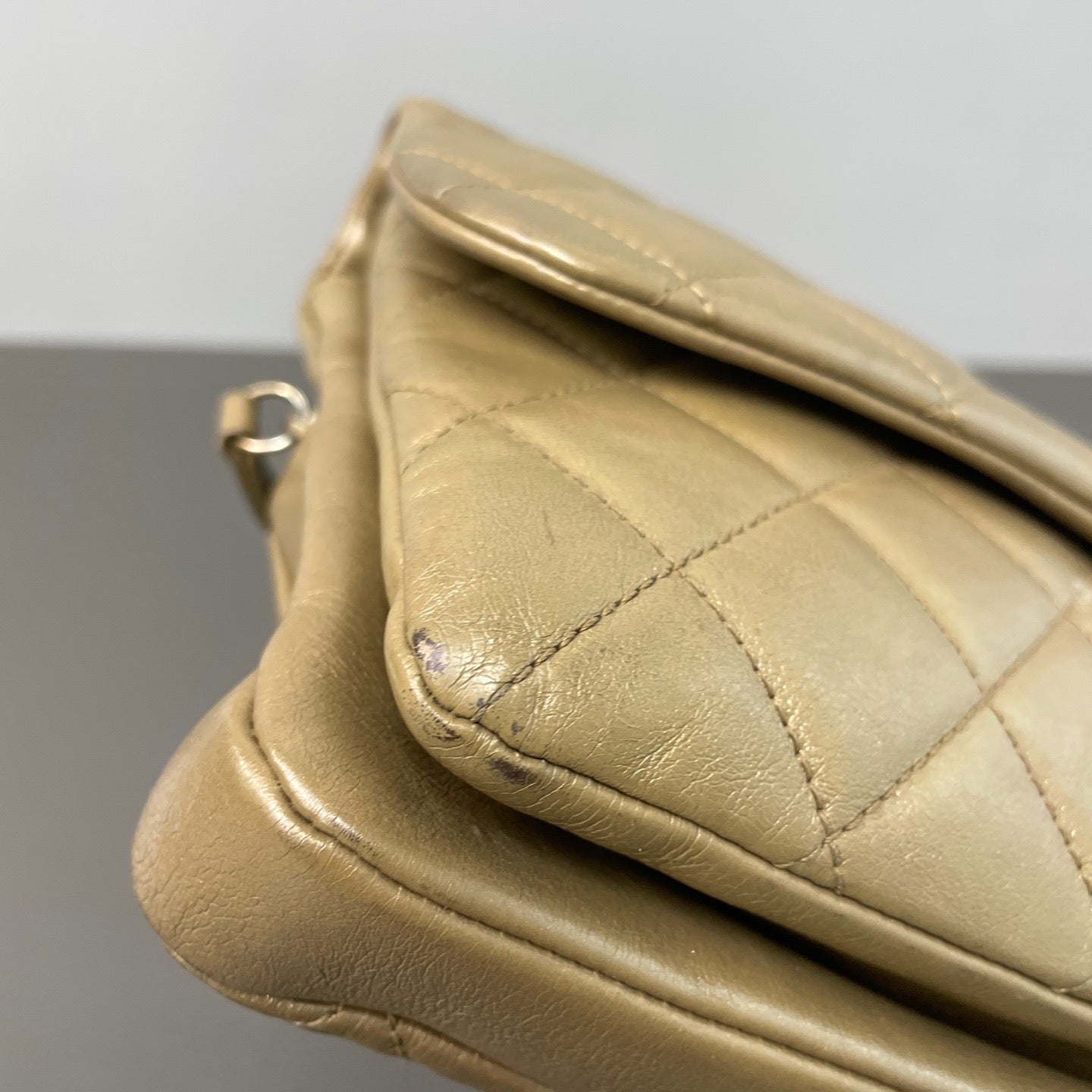 Chanel - Classic Flap - Calfskin - Gold - (large)