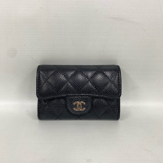 Chanel - Classic Flap Card Holder - Caviar leather - Black