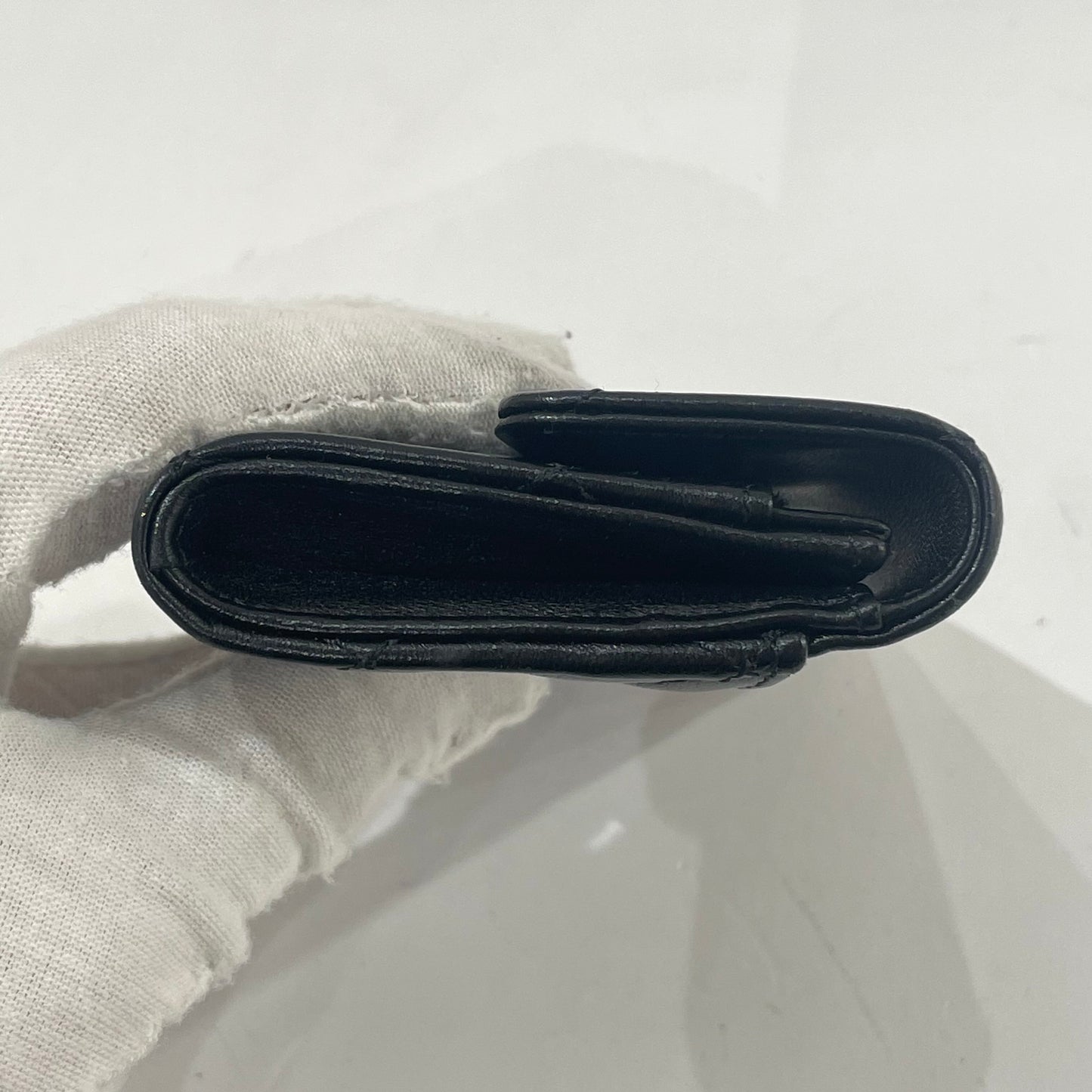 Chanel - Classic Flap Card Holder - Lambskin leather - Black - (mini)
