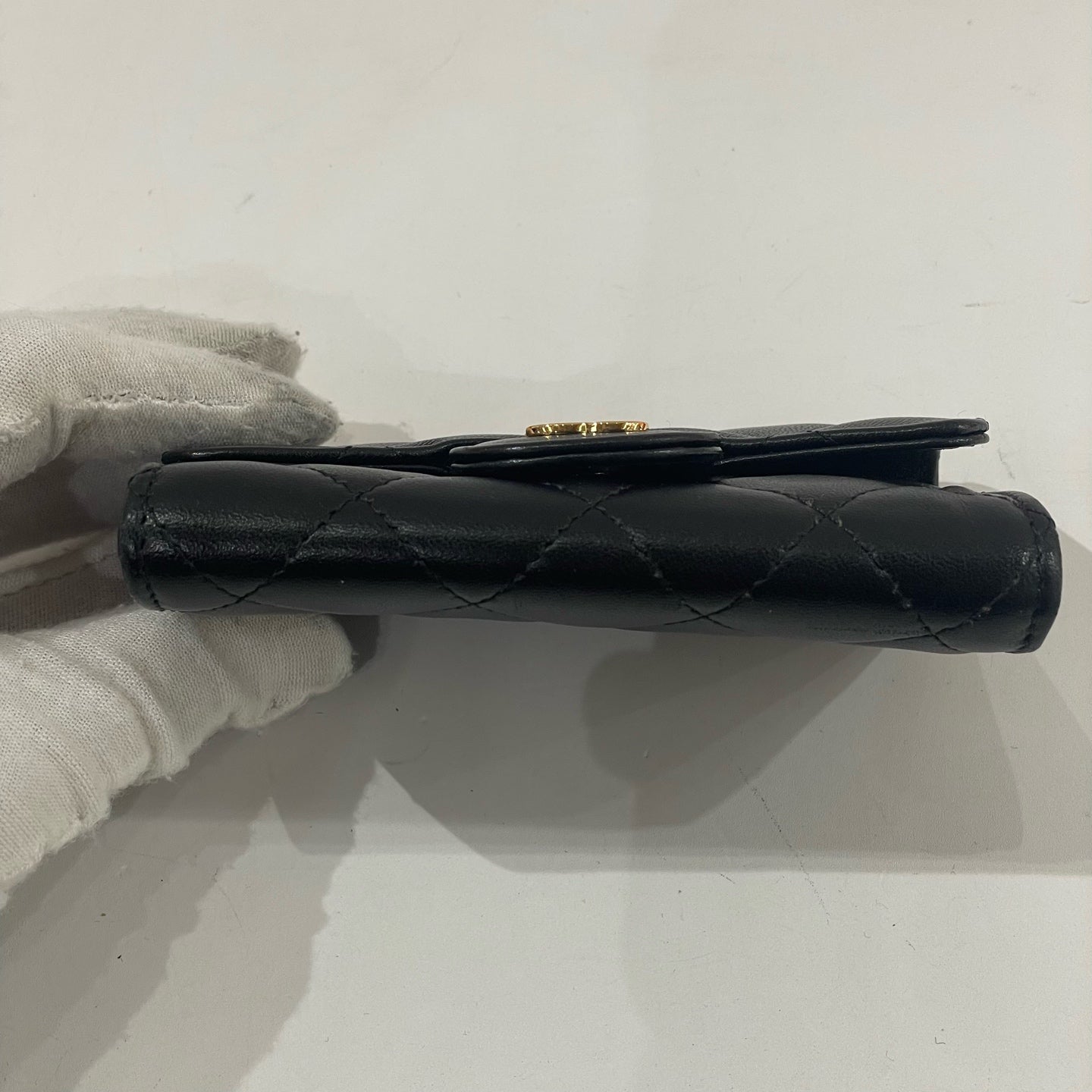 Chanel - Classic Flap Card Holder - Lambskin leather - Black - (mini)