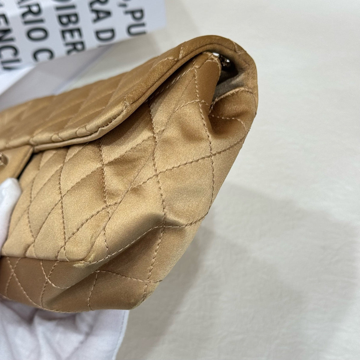 Chanel - Classic Flap - Cloth - Gold