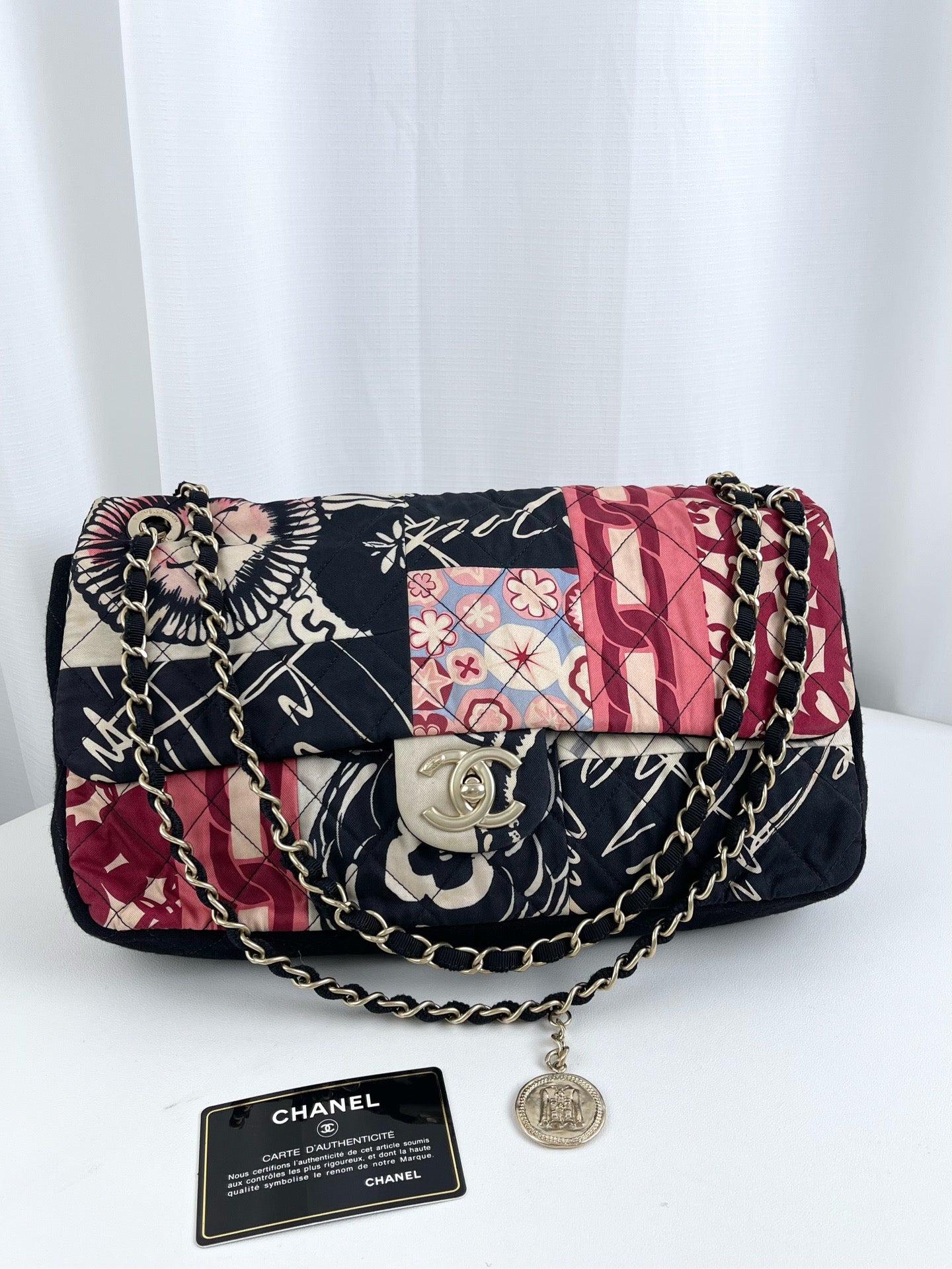Chanel - Classic Flap - Cloth - Multicolour - (medium)