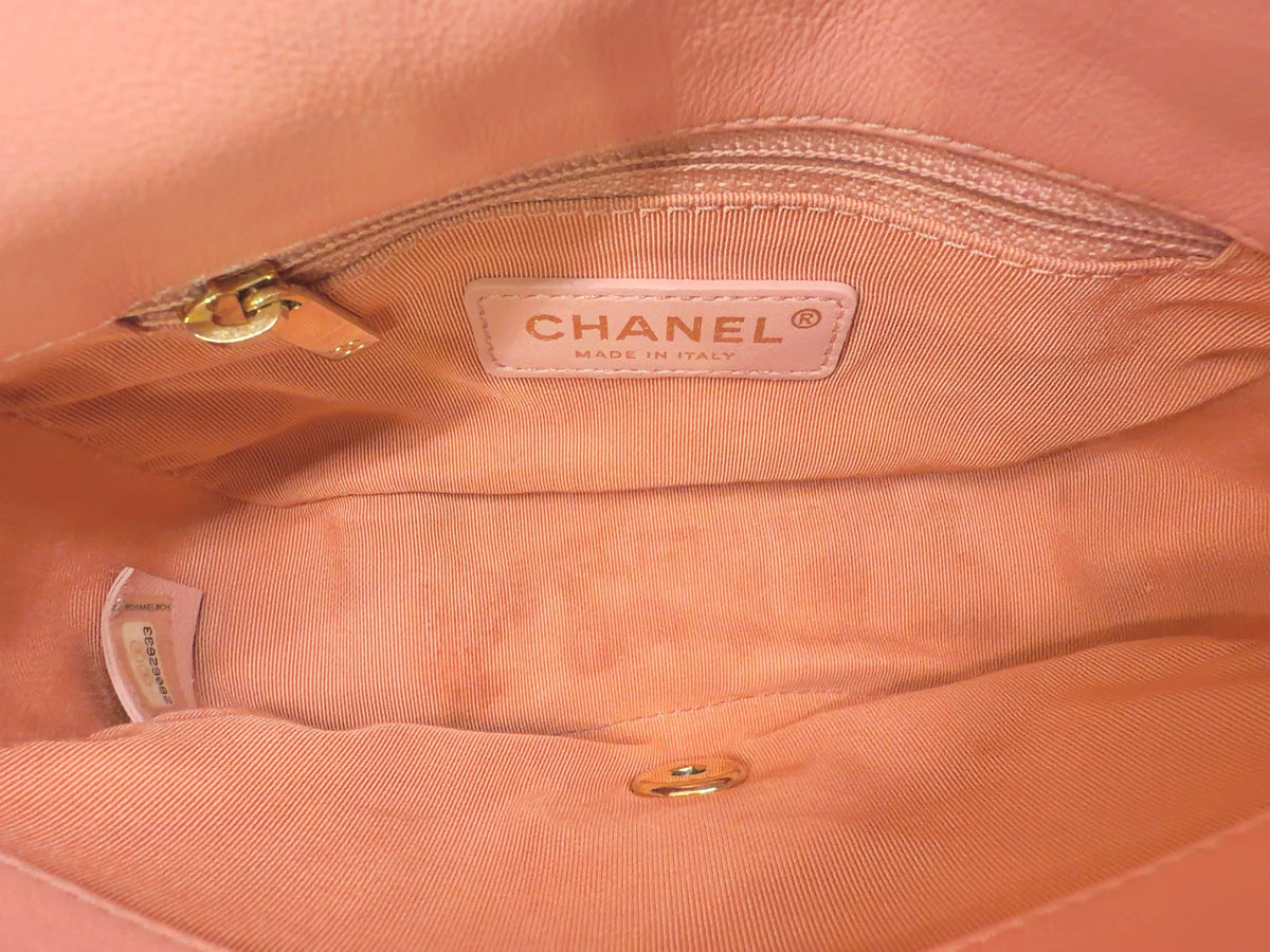 Chanel - Classic Flap - Cloth - Pink - (mini)