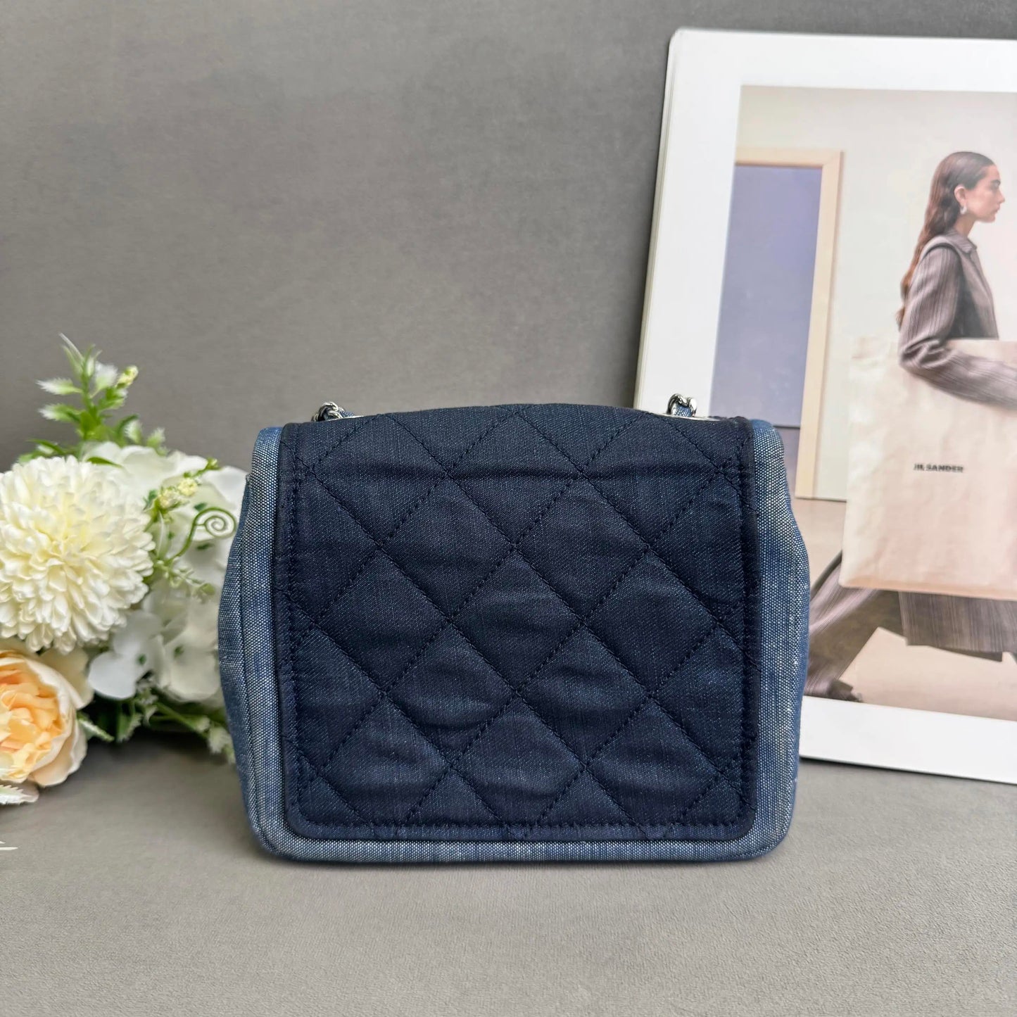 Chanel - Classic Flap - Denim - Blue - (mini)