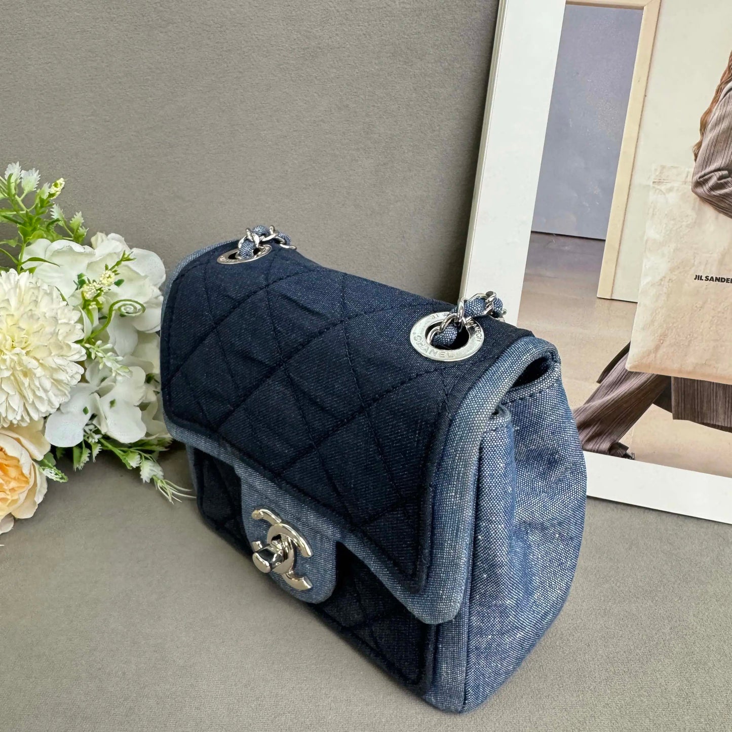 Chanel - Classic Flap - Denim - Blue - (mini)