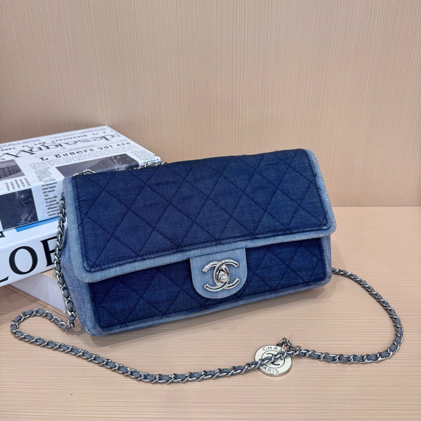 Chanel - Classic Flap - Denim - Blue - (small)