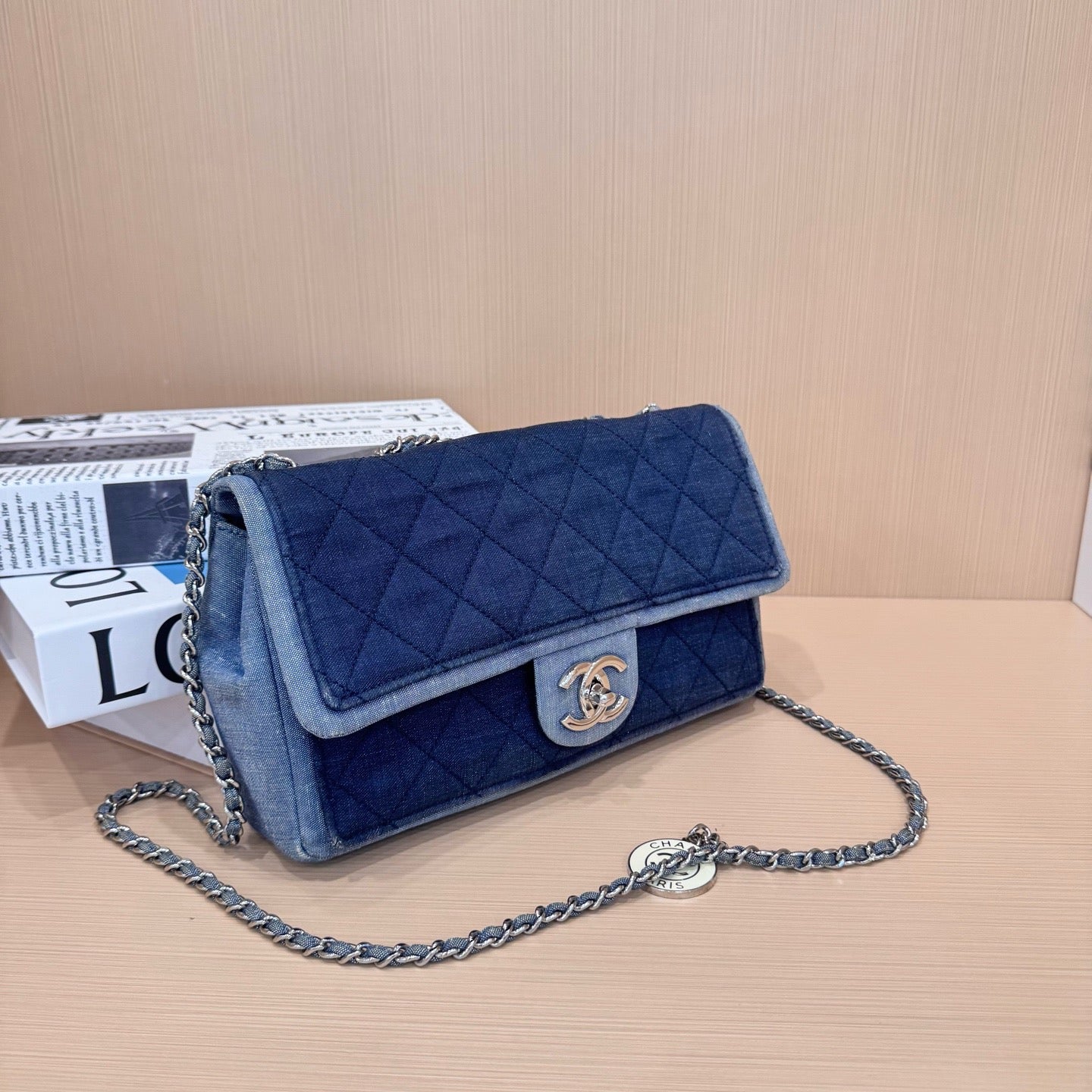 Chanel - Classic Flap - Denim - Blue - (small)