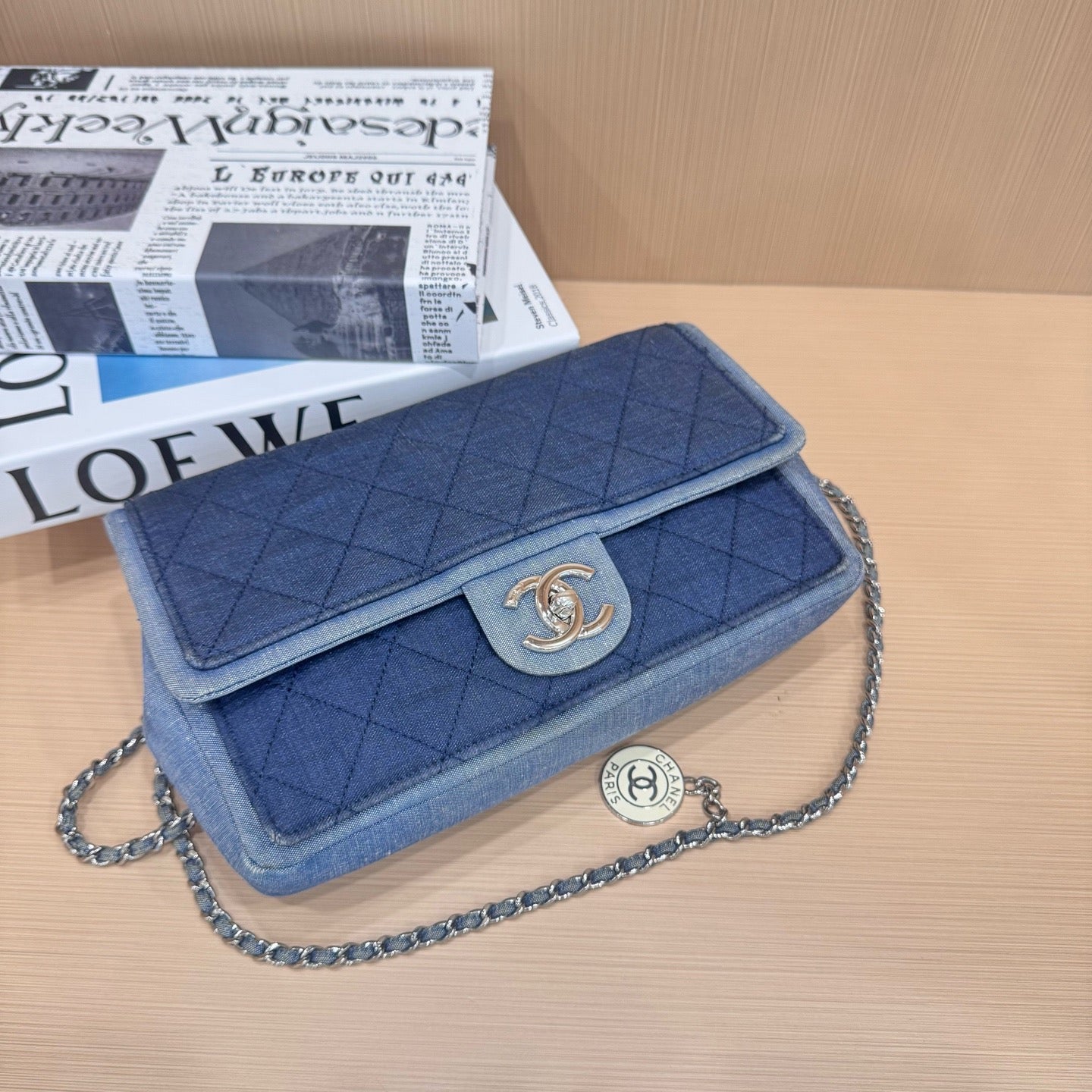 Chanel - Classic Flap - Denim - Blue - (small)