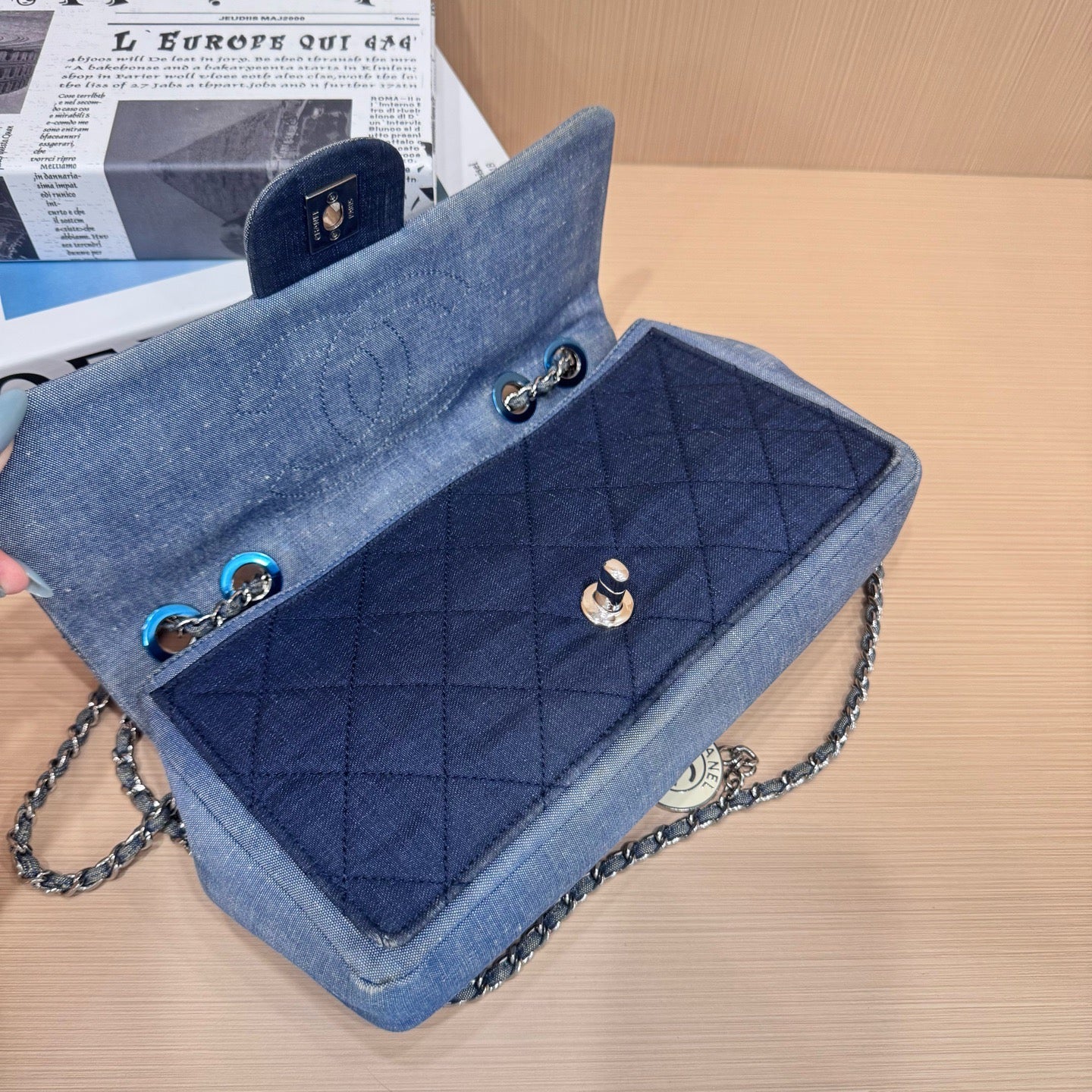 Chanel - Classic Flap - Denim - Blue - (small)