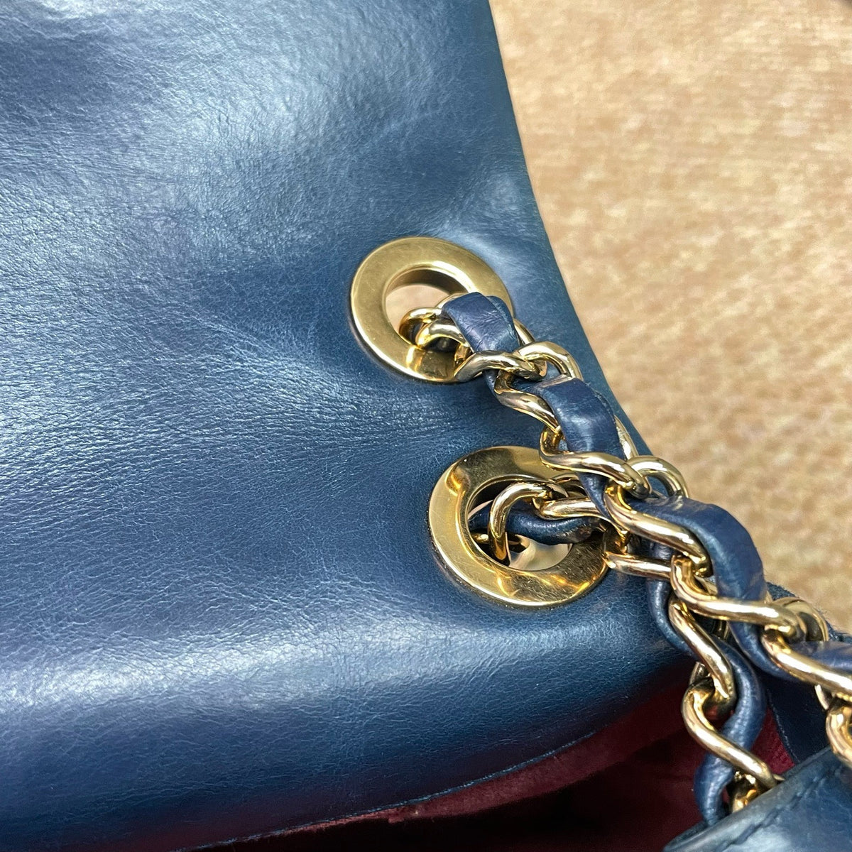 Chanel - Classic Flap - Denim - Jeans - Blue - (large)