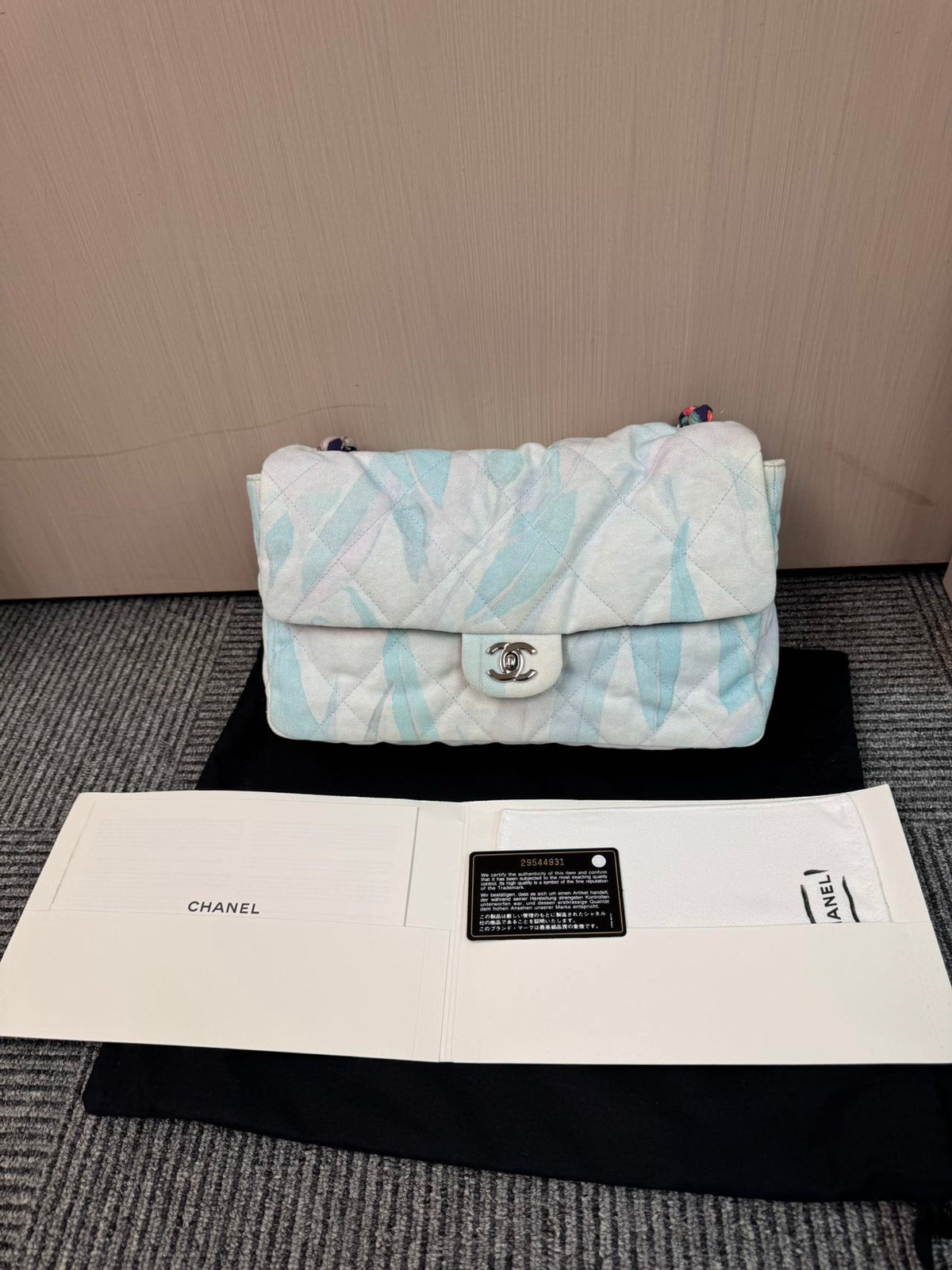 Chanel - Classic Flap - Denim - Jeans - Multicolour - (large)