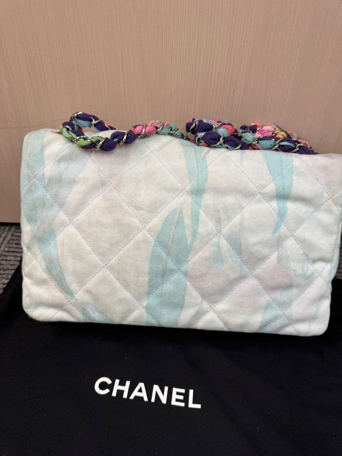 Chanel - Classic Flap - Denim - Jeans - Multicolour - (large)