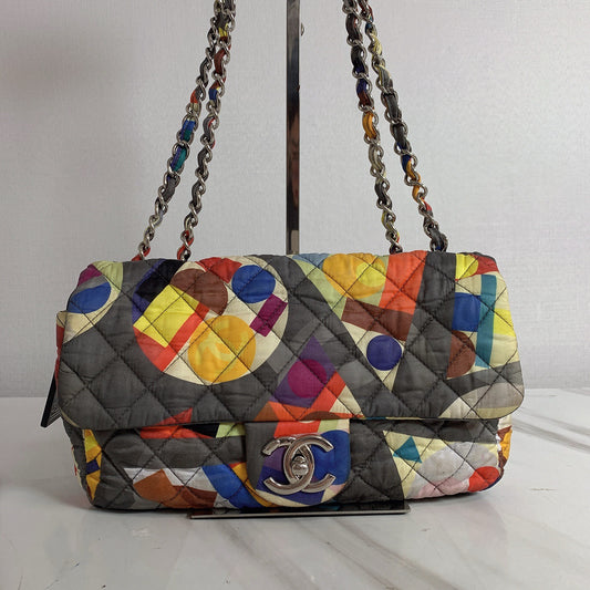 Chanel - Classic Flap - Fabric - Multicolour - (medium)