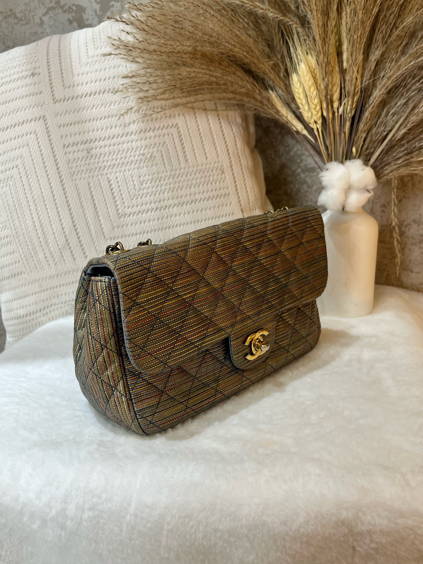 Chanel - Classic Flap - Fabric - Multicolour - (small)