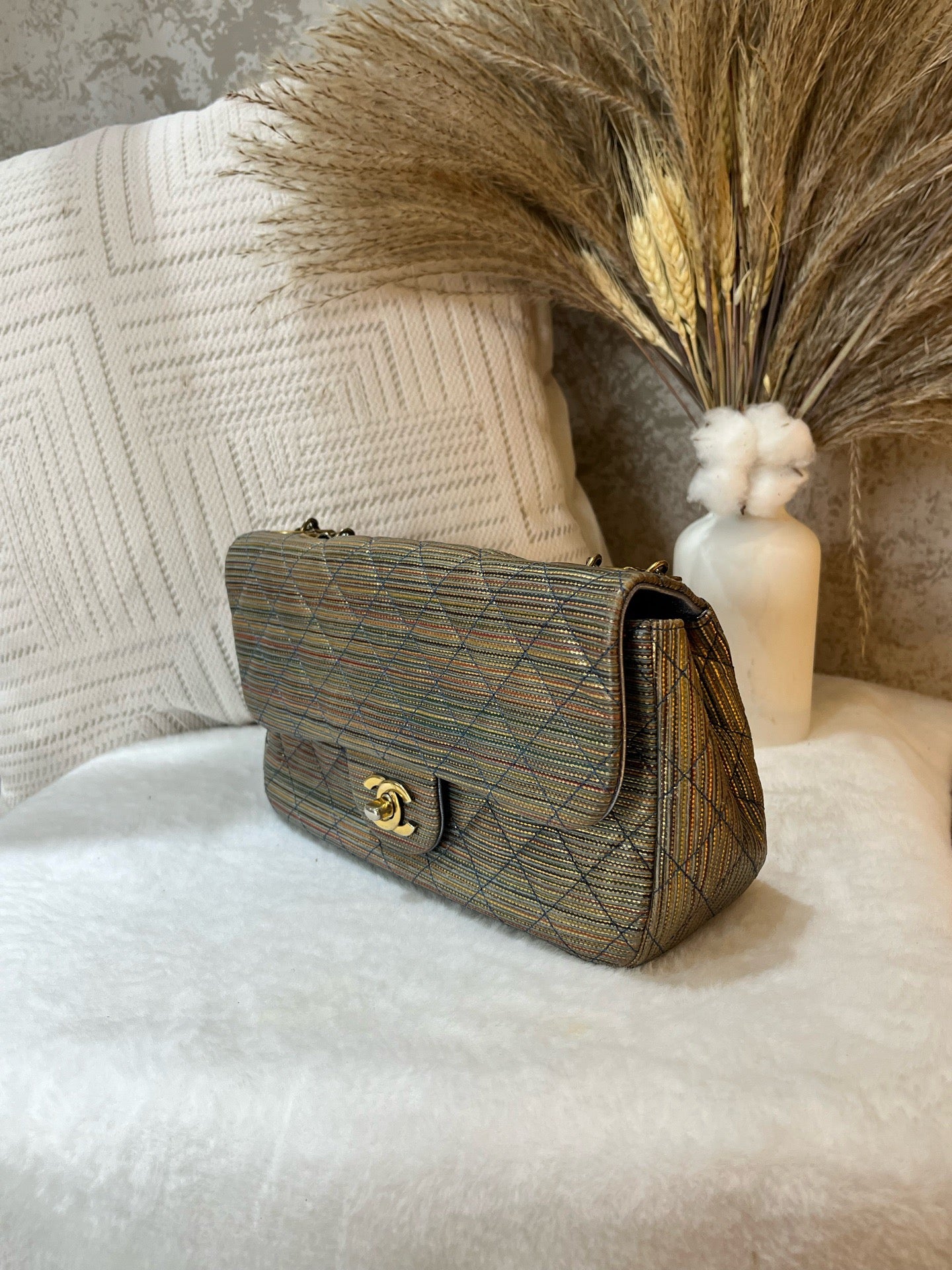 Chanel - Classic Flap - Fabric - Multicolour - (small)