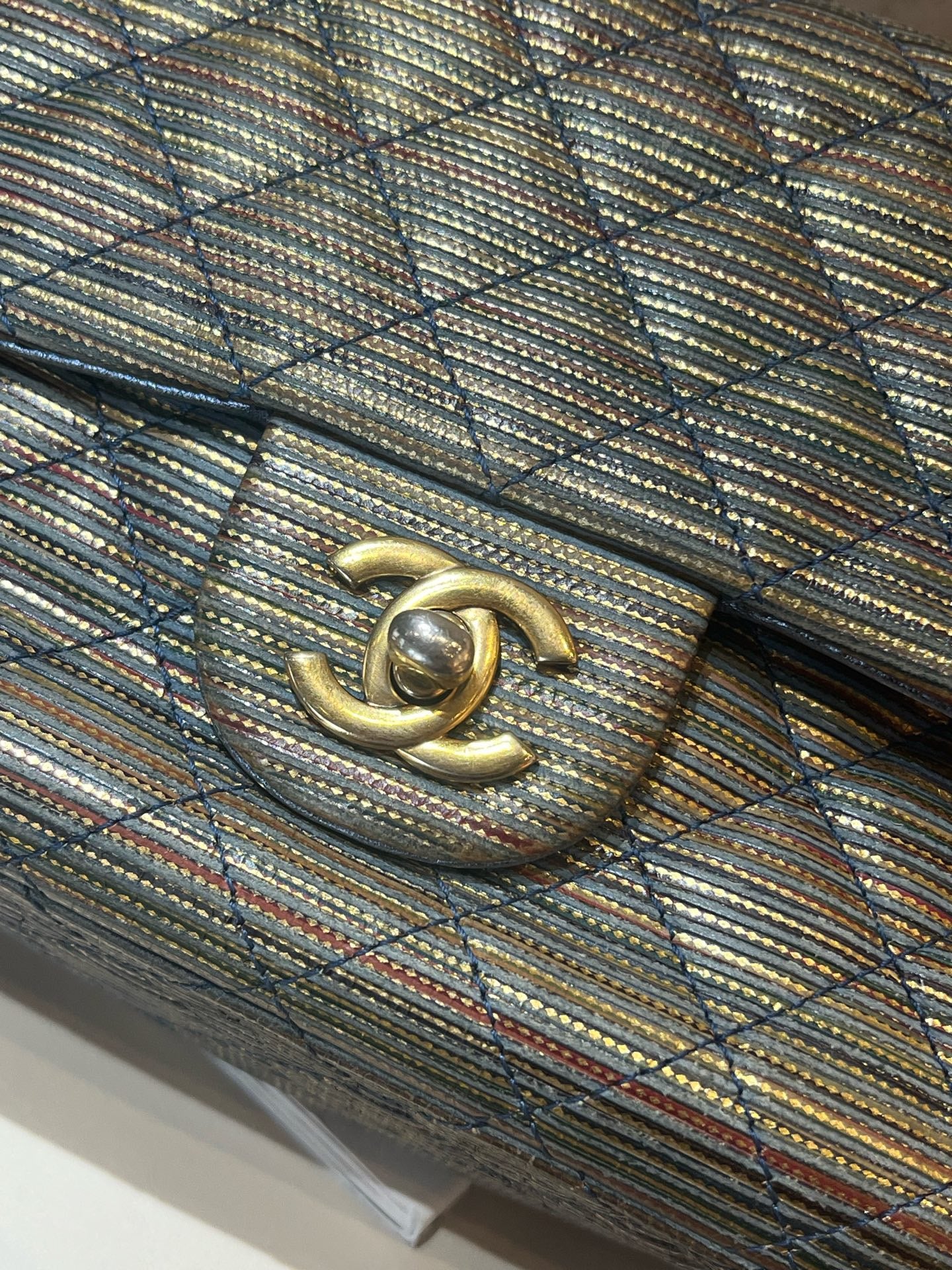 Chanel - Classic Flap - Fabric - Multicolour - (small)