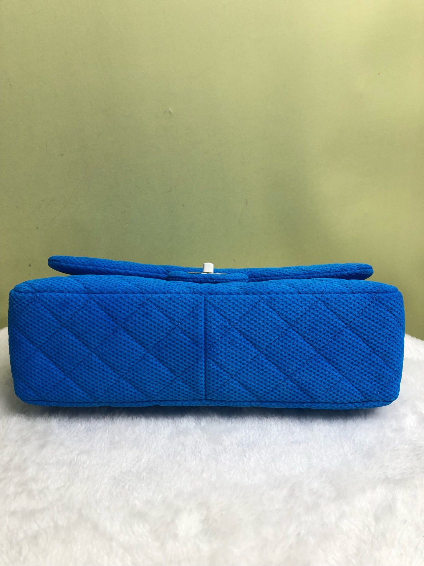 Chanel - Classic Flap Jumbo - Fabric - Blue - (large)