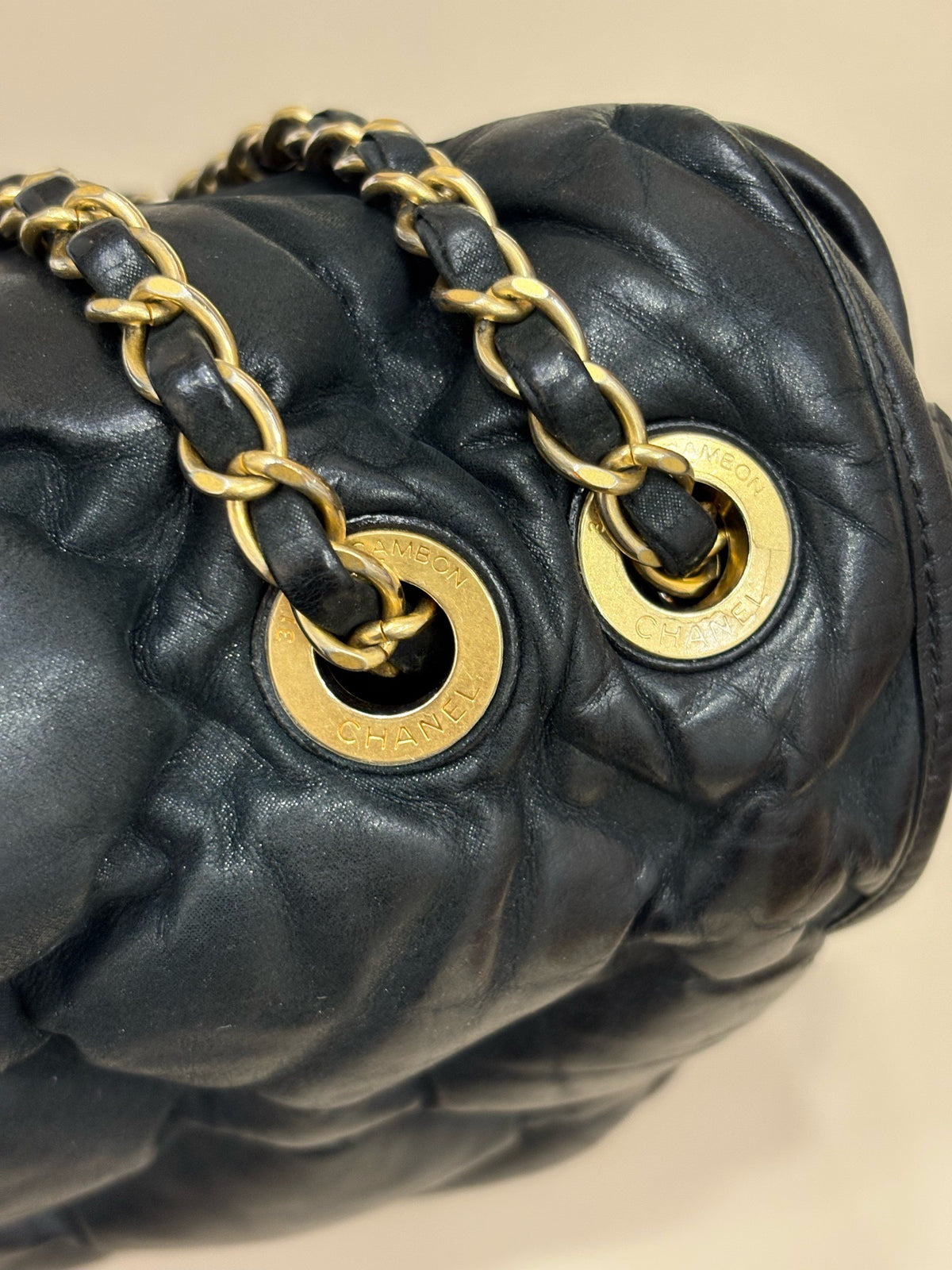 Chanel - Classic Flap Jumbo - Leather - Black - (Jumbo)