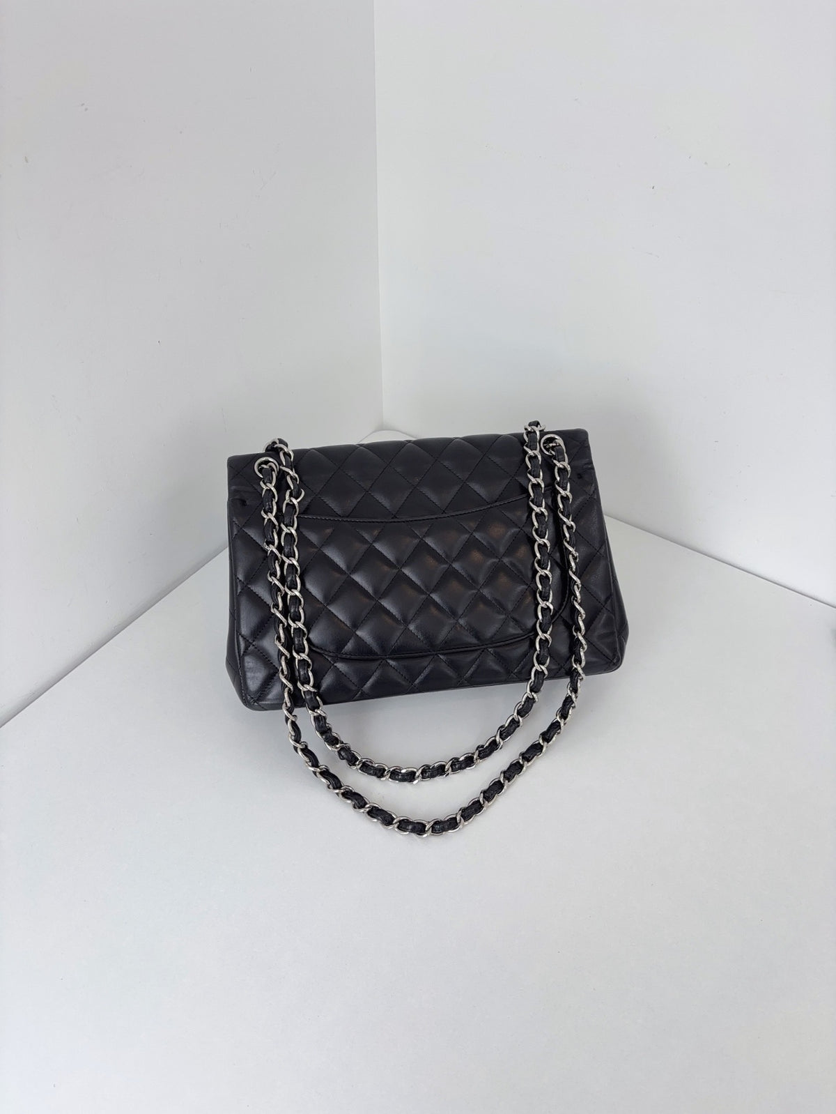 Chanel - Classic Flap Jumbo - Leather - Black - (Large)