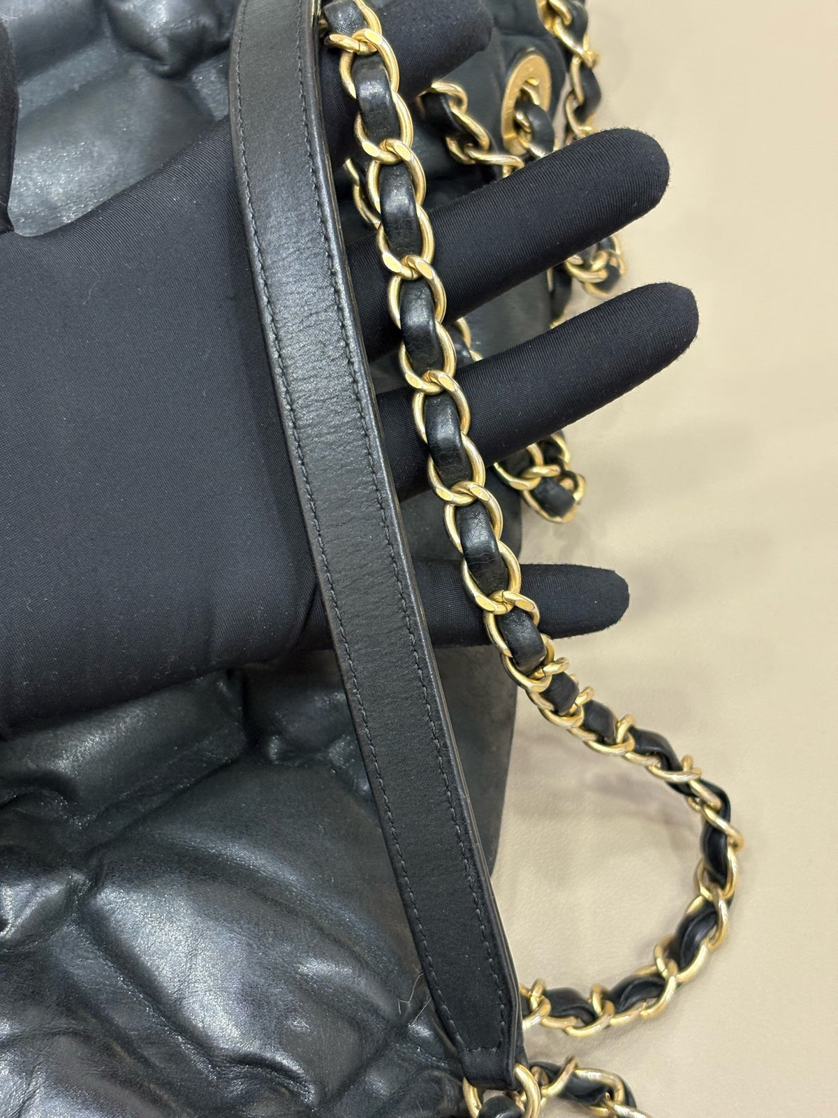 Chanel - Classic Flap Jumbo - Leather - Black - (large)
