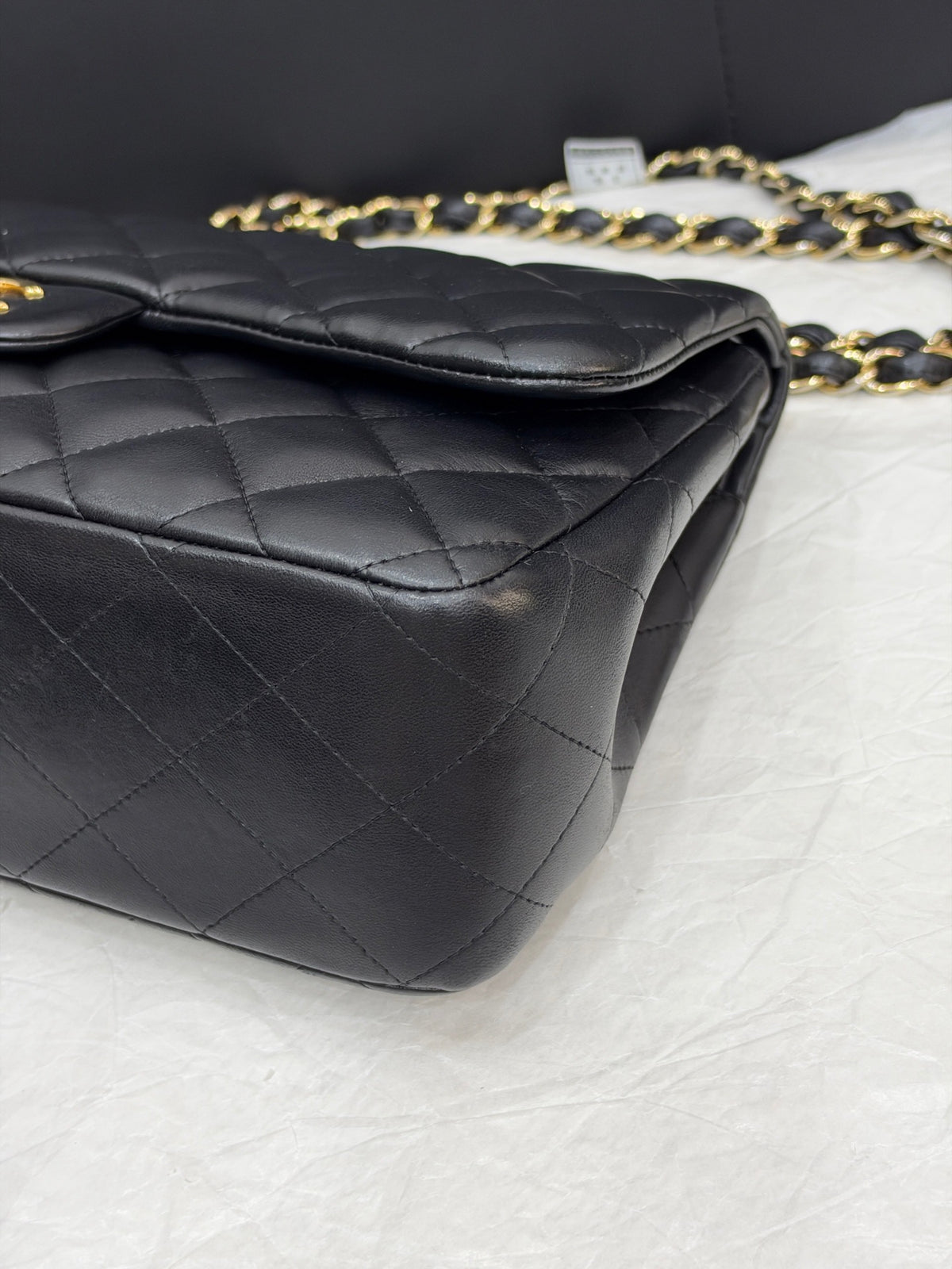 Chanel - Classic Flap Jumbo - Leather - Black - (large)