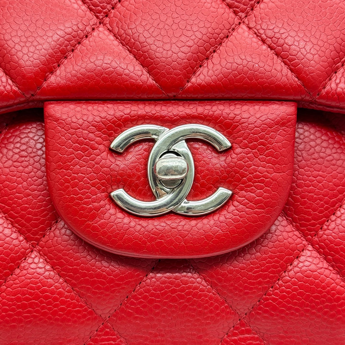 Chanel - Classic Flap Jumbo - Leather - Red - (large)