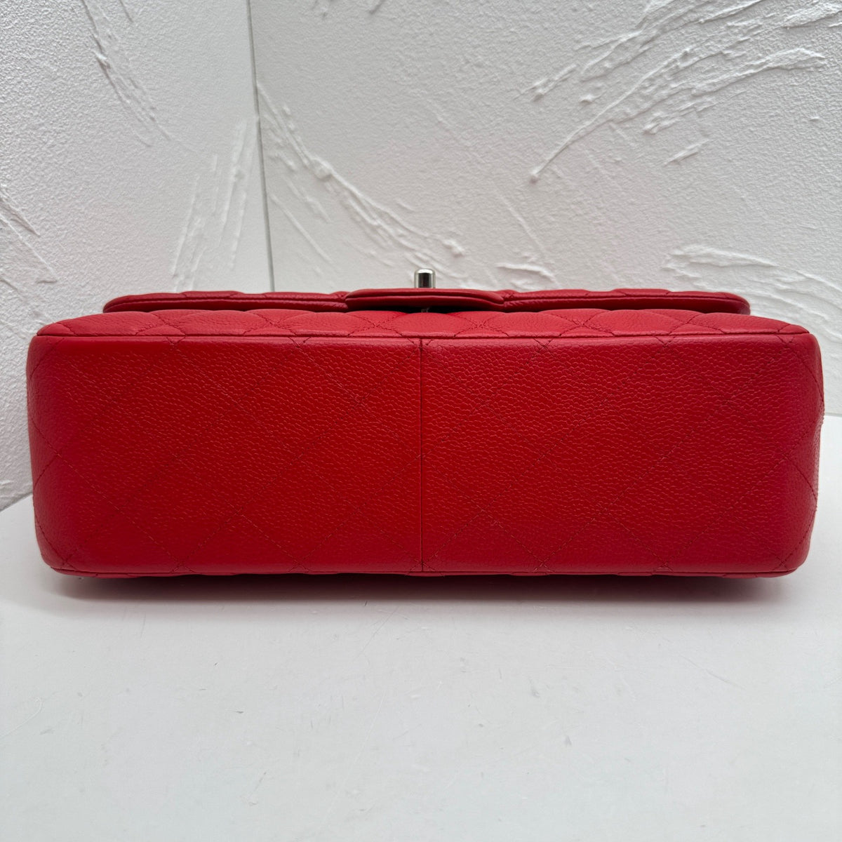 Chanel - Classic Flap Jumbo - Leather - Red - (large)