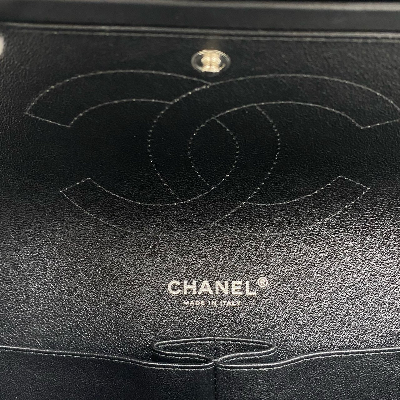 Chanel - Classic Flap Jumbo - Patent leather - Black - (Large)