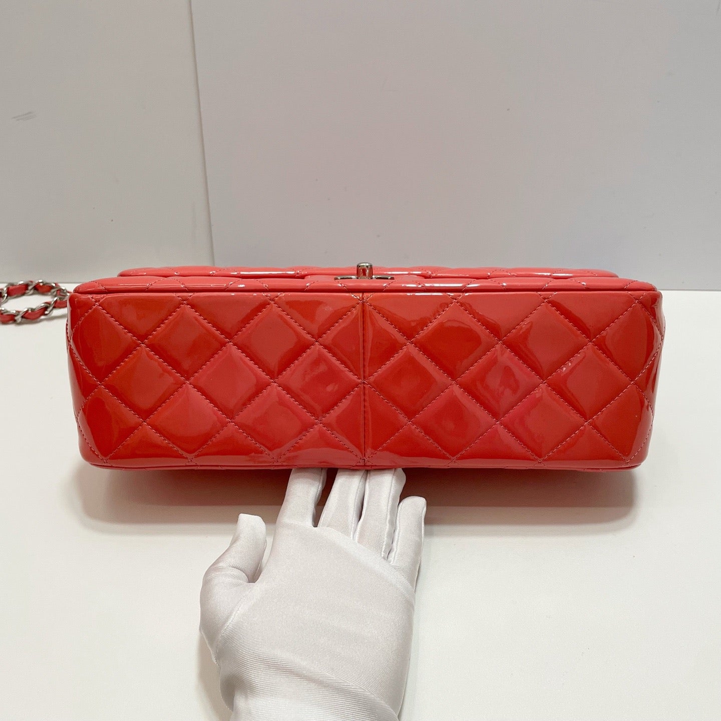 Chanel - Classic Flap Jumbo - Patent leather - Pink - (large)