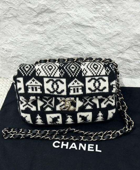 Chanel - Classic Flap Large Mini - Cloth - Multicolour - (mini)