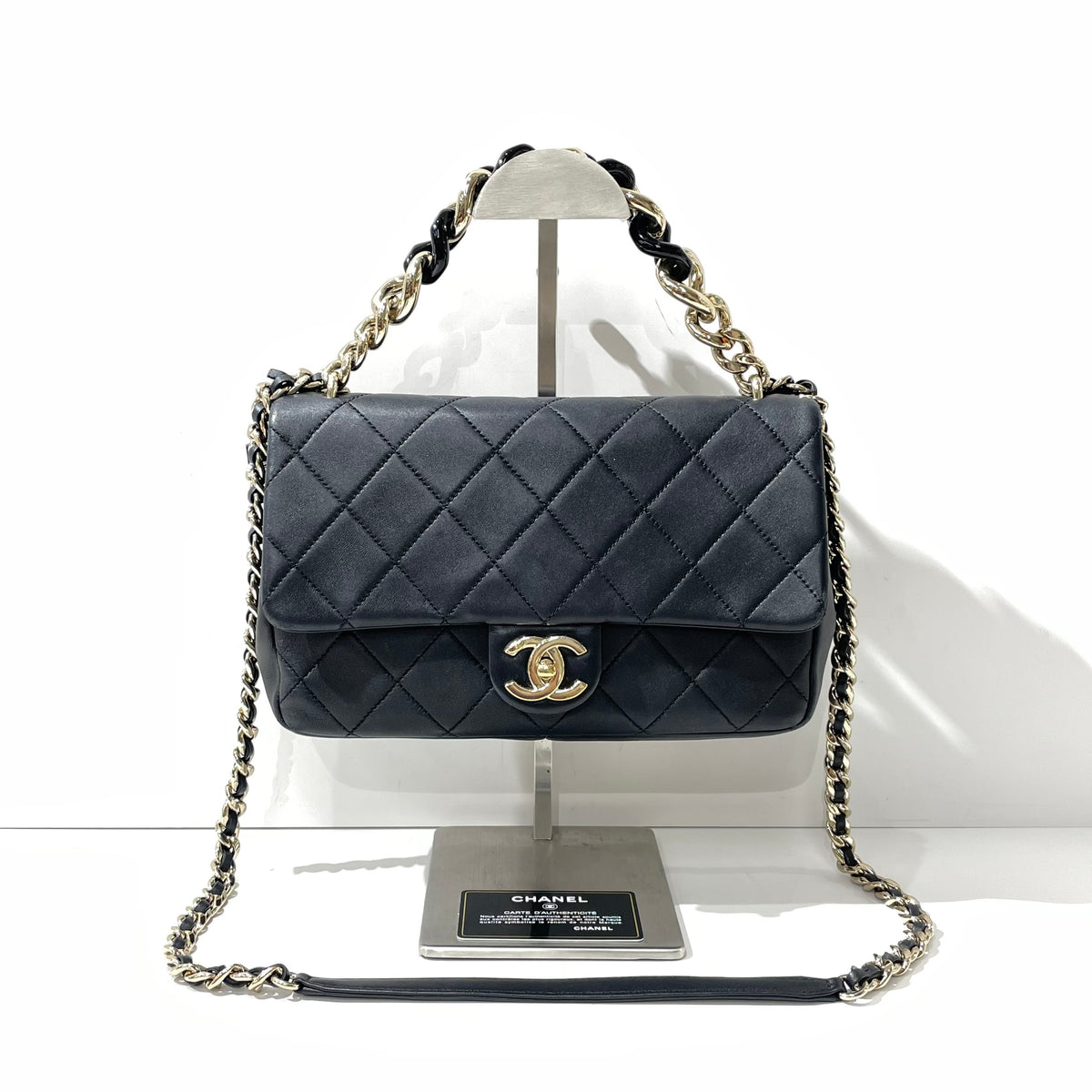 Chanel - Classic Flap - Leather - Black