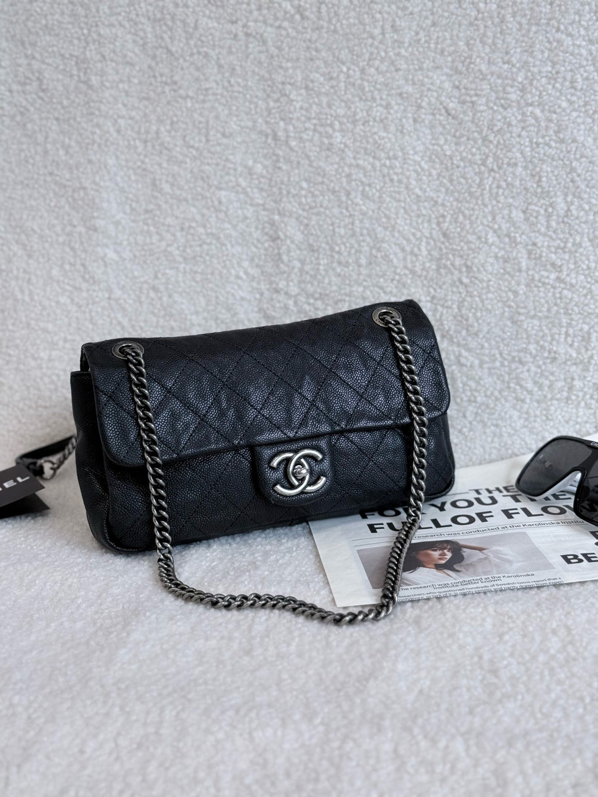 Chanel - Classic Flap - Leather - Black