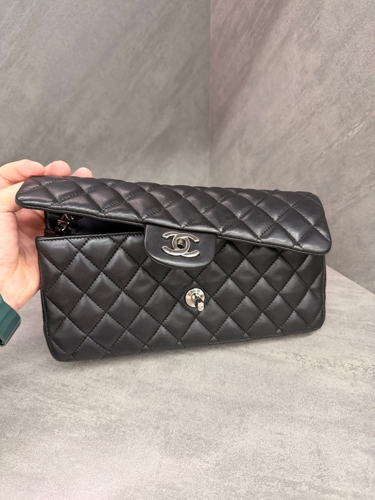 Chanel - Classic Flap - Leather - Black