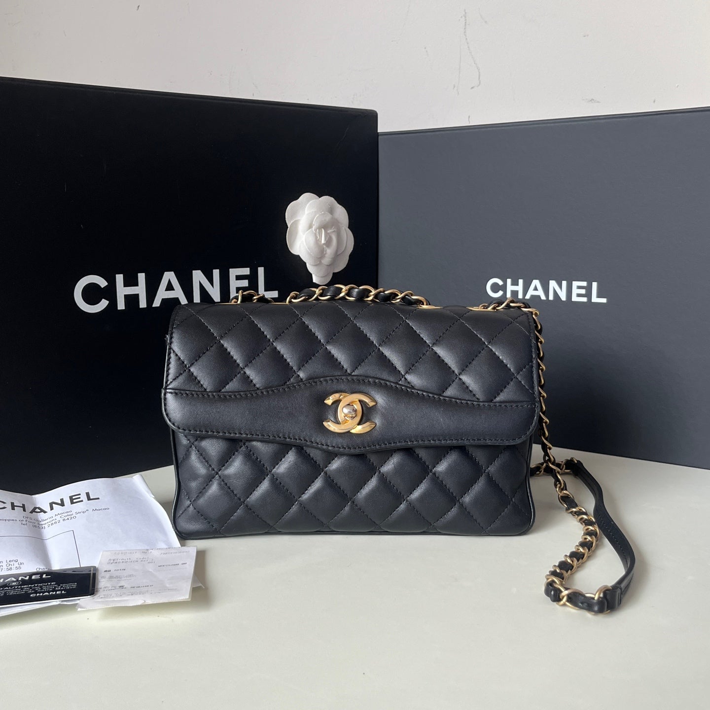 Chanel - Classic Flap - Leather - Black - (mini)