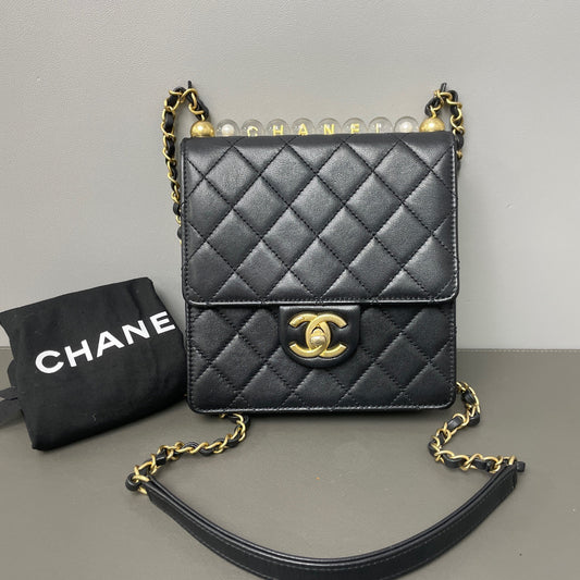 Chanel - Classic Flap - Leather - Black - (mini)