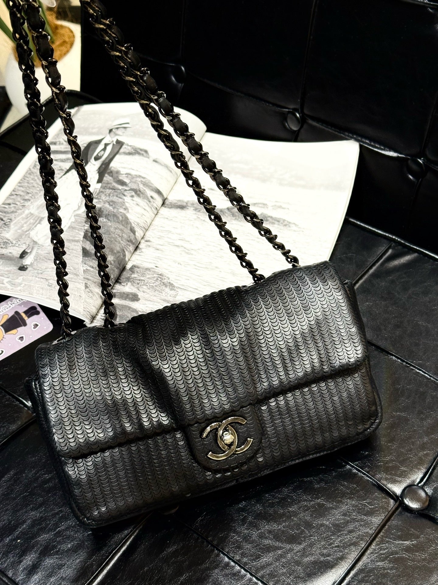 Chanel - Classic Flap - Leather - Black - (mini)