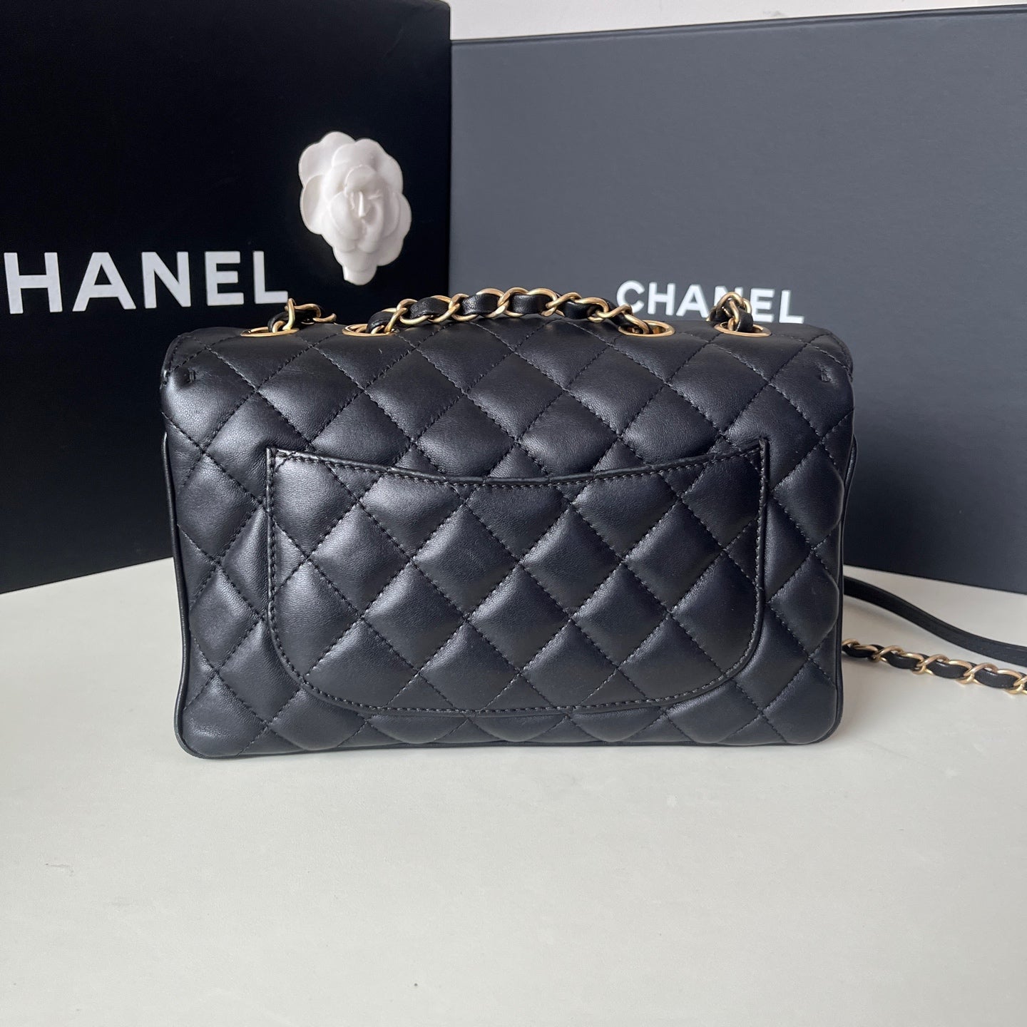 Chanel - Classic Flap - Leather - Black - (mini)