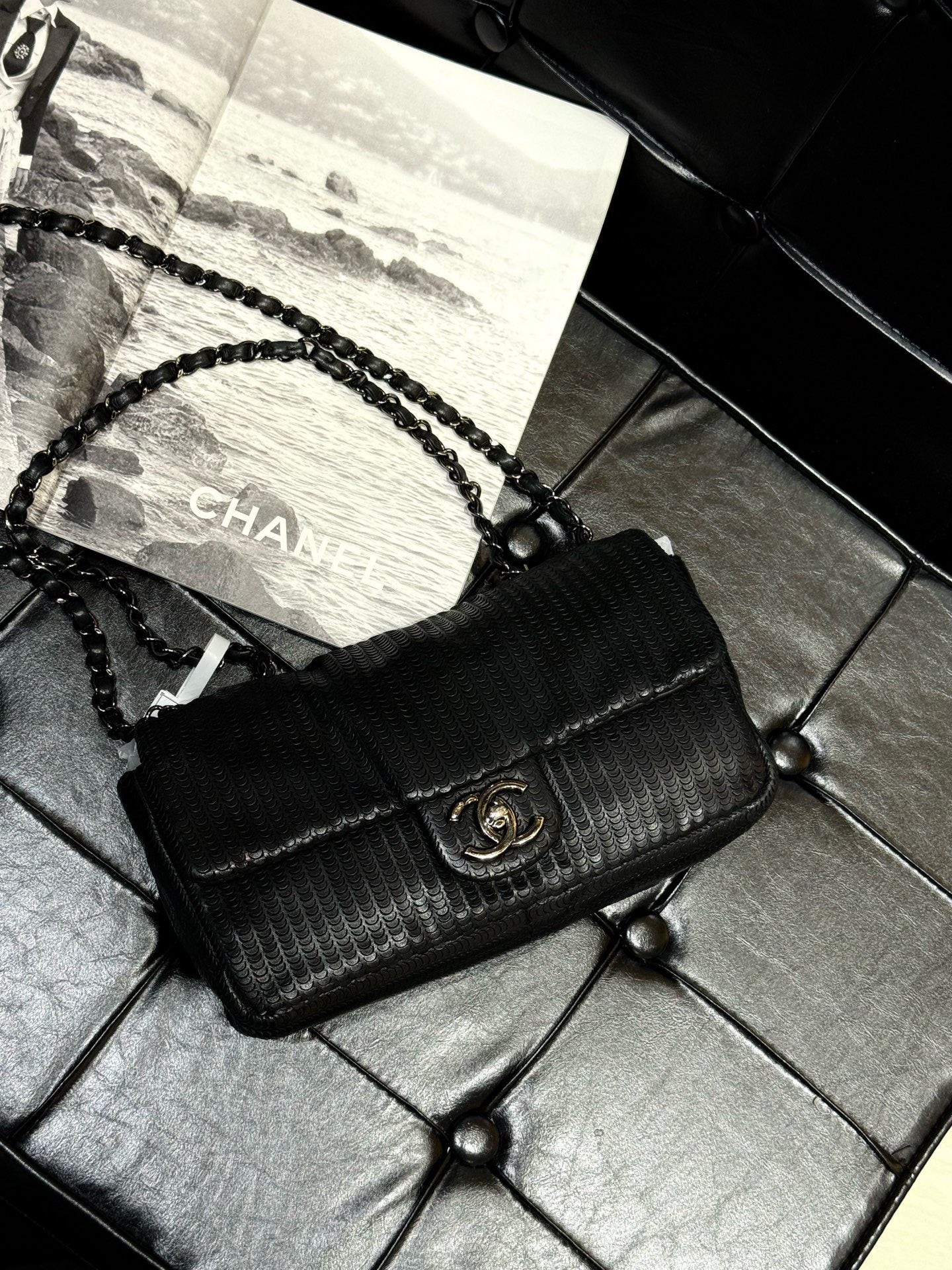 Chanel - Classic Flap - Leather - Black - (mini)