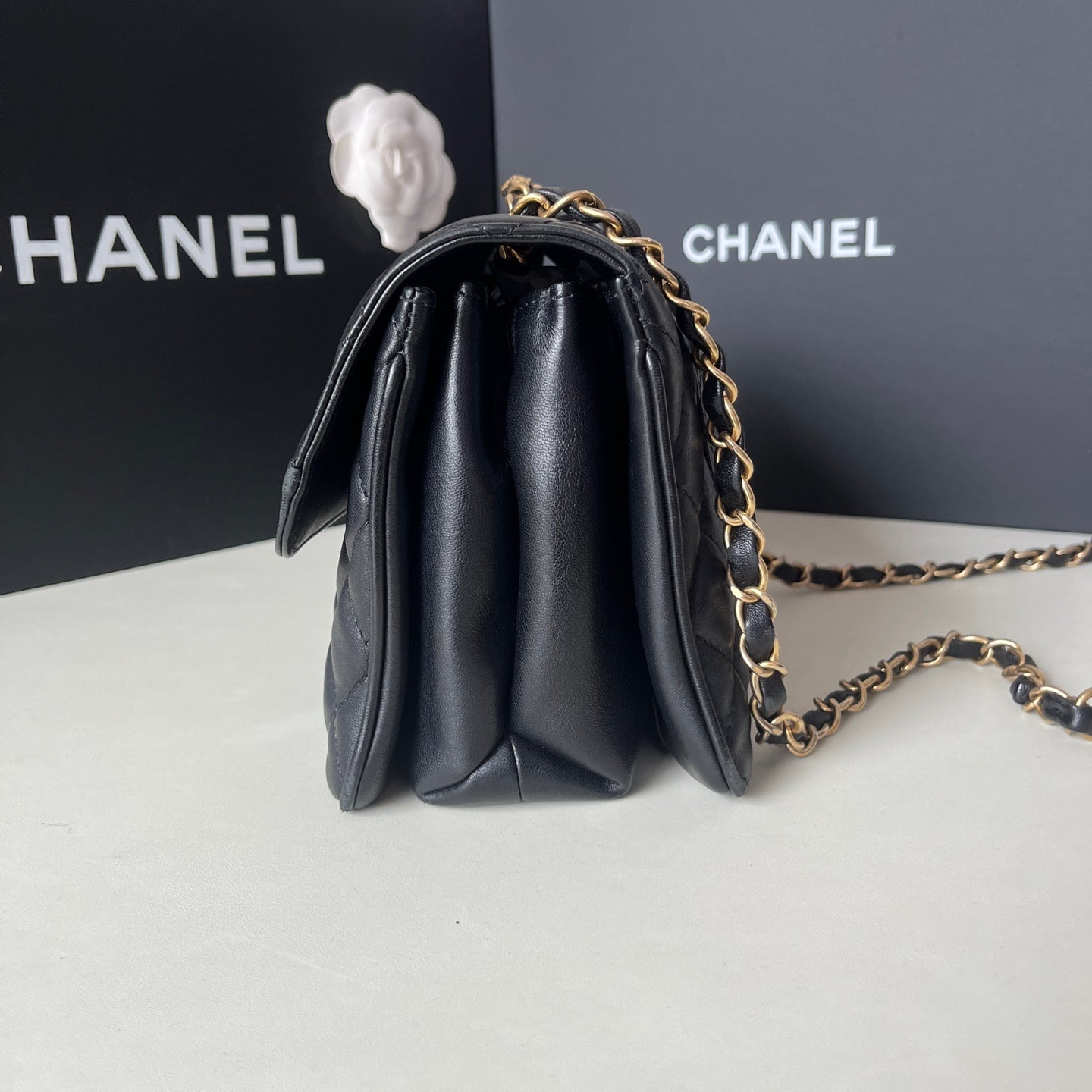 Chanel - Classic Flap - Leather - Black - (mini)