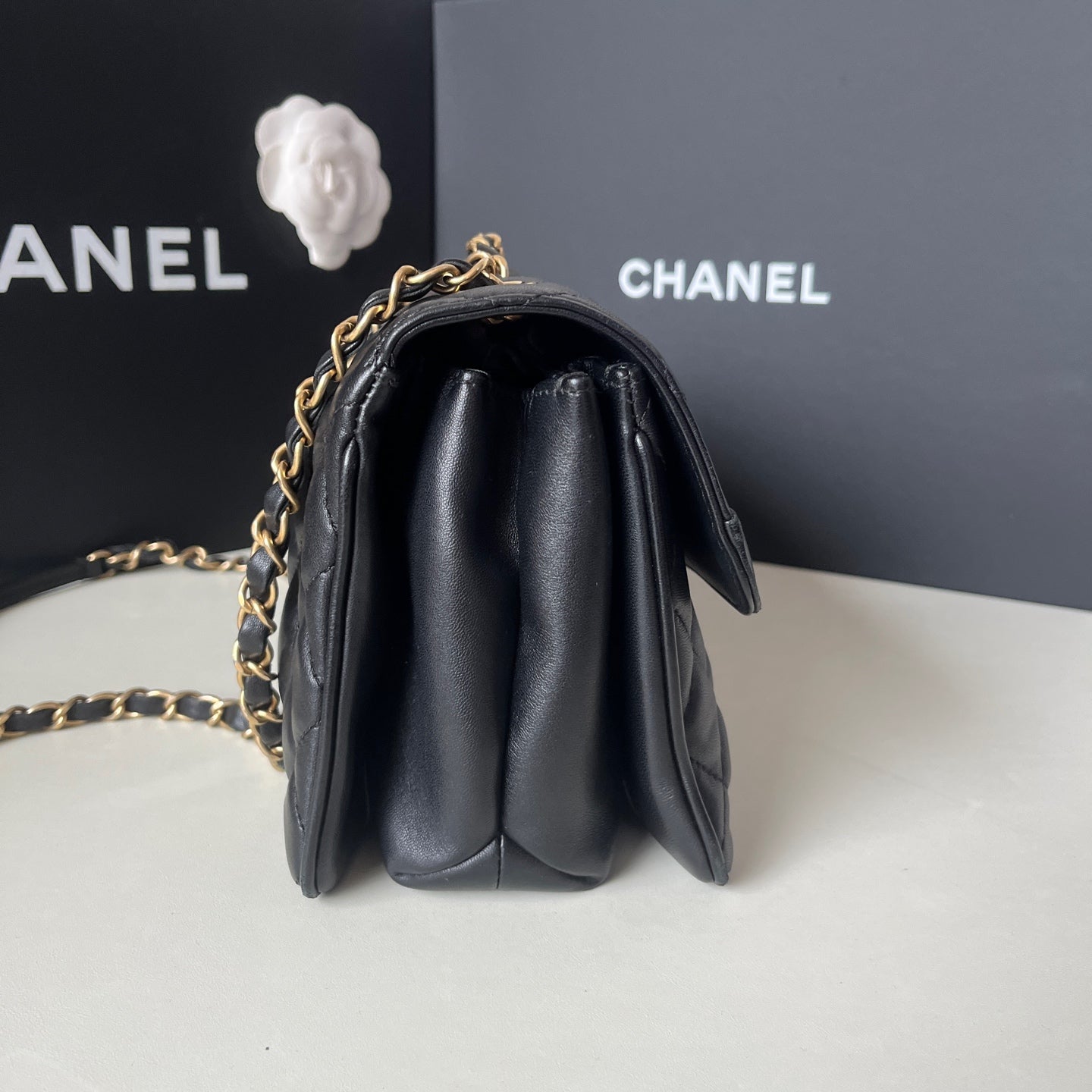 Chanel - Classic Flap - Leather - Black - (mini)